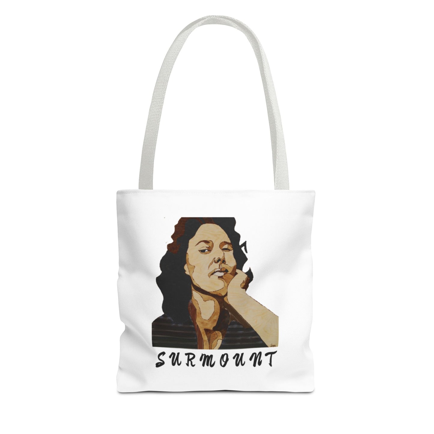 Inspiring Tote Bag: 'SURMOUNT' Motivational Quote, Perfect for Books, Gym, Beach, Eco-Friendly Shopping, Gift Idea