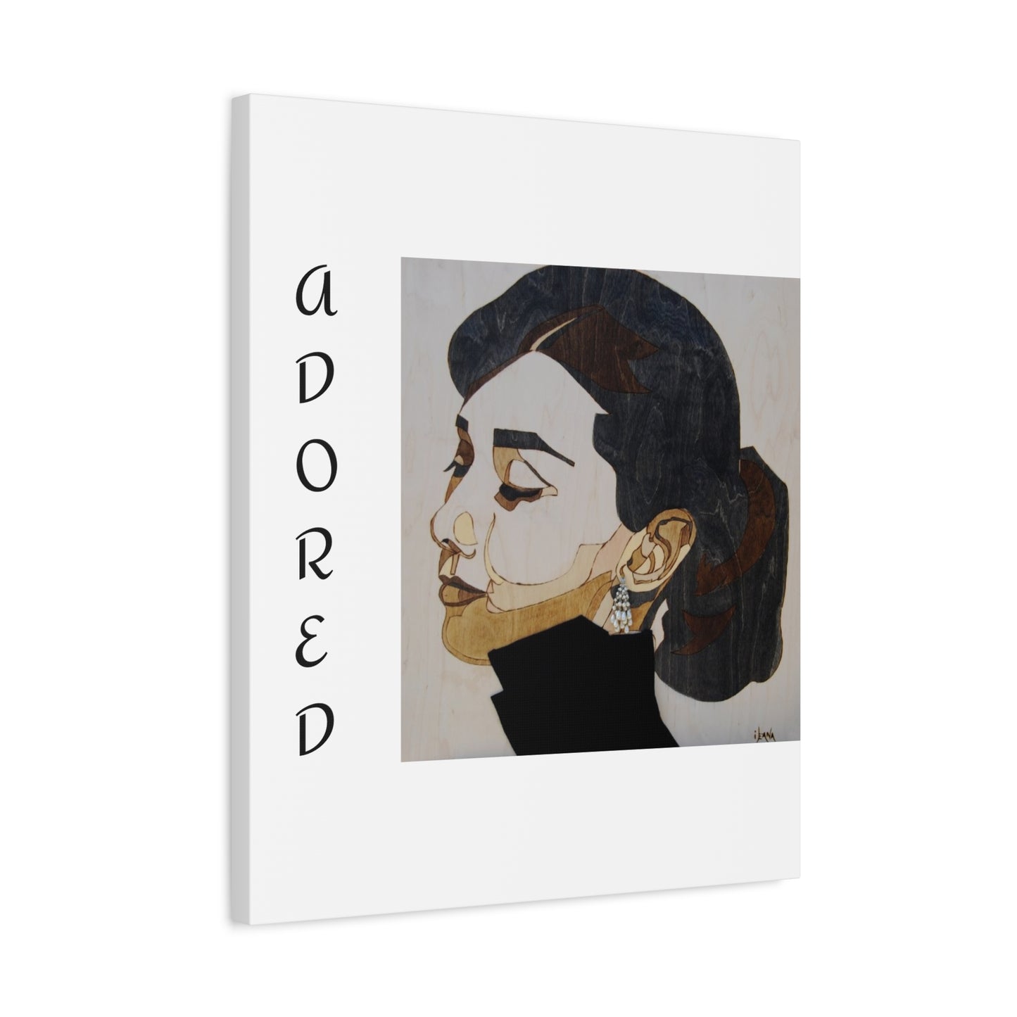 "Adored"Canvas Art – Stylish Portrait of a Woman