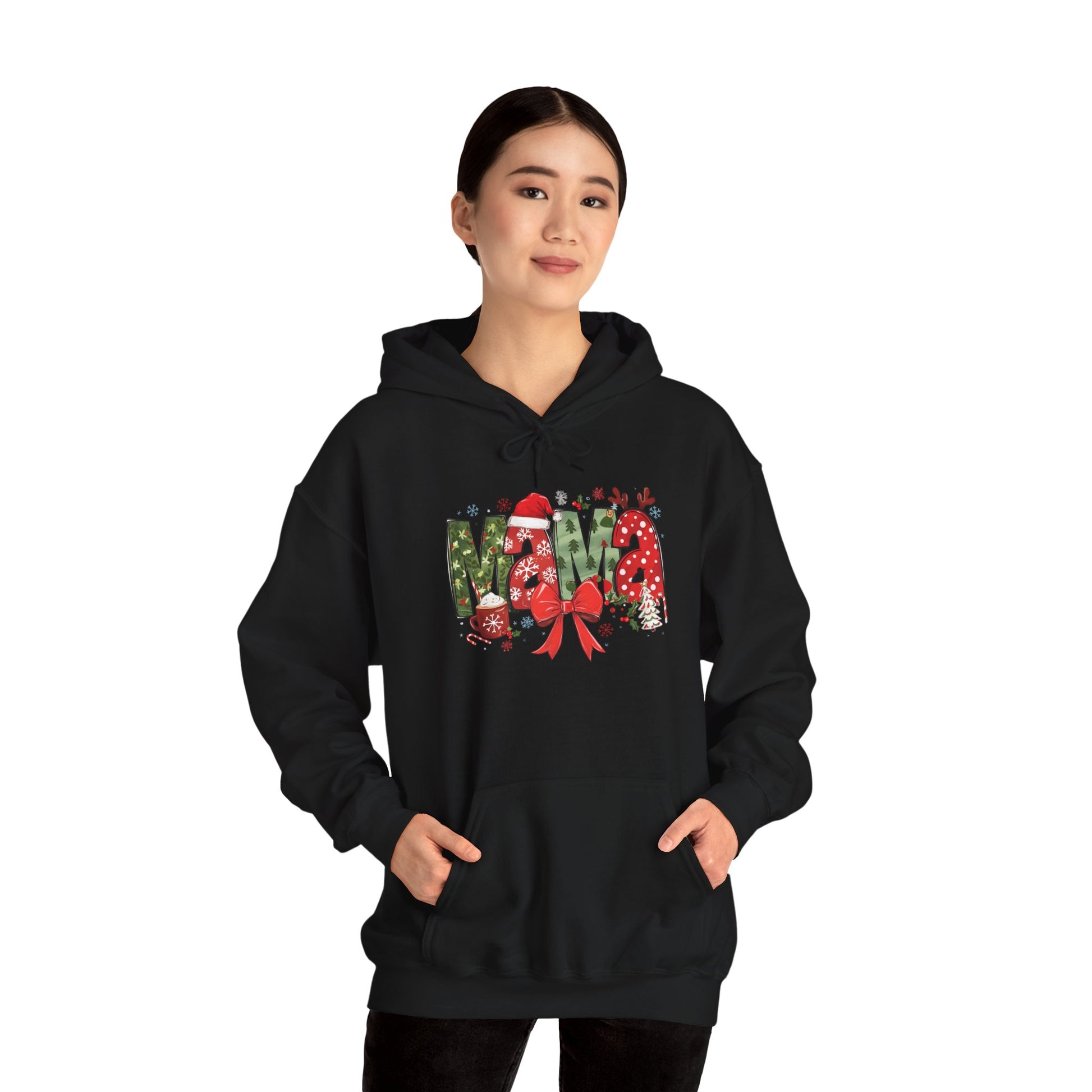 Festive Merry Sweatshirt - Unisex Heavy Blend™ Hoodie for Holiday Cheer - Ileana Marie Designs