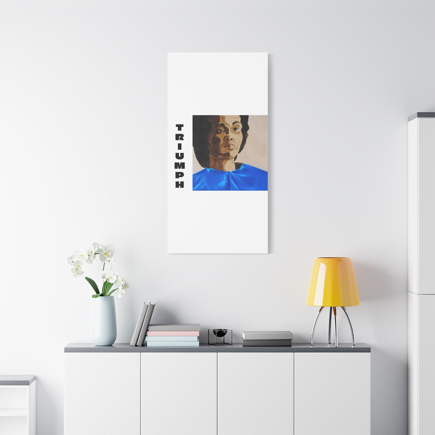 Artistic Canvas Wall Art - Stretched Matte Print of Iconic Portrait