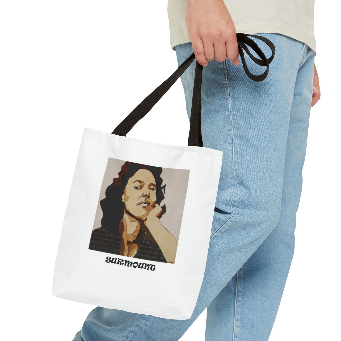 Empowering Tote Bag - Unique Art Print, Gift for Women, Confidence Bag, Everyday Use, Motivational Tote, Fashion Accessory