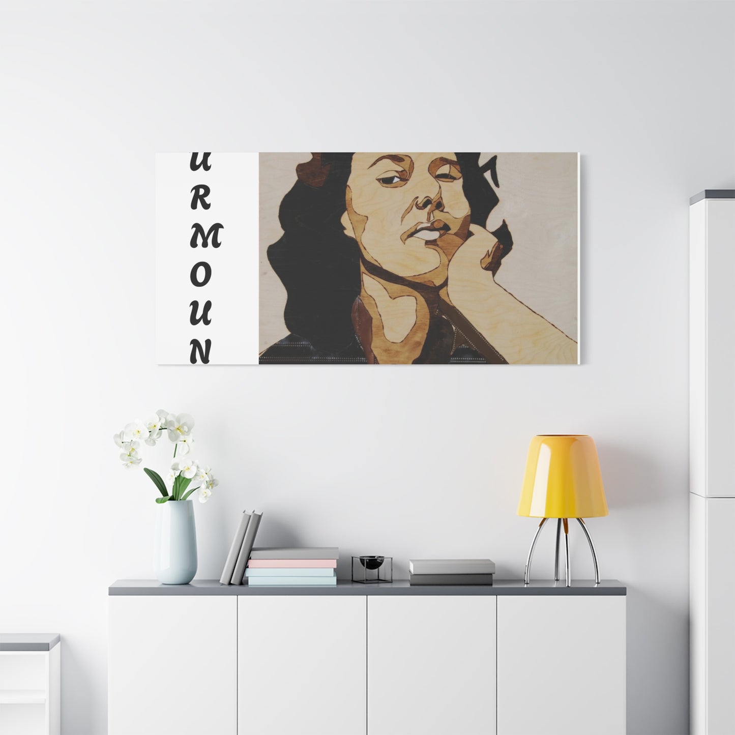"Surmount", Dorothy Danbridge inspired  Contemporary Art Canvas Print - Modern Serene Portrait Decoration