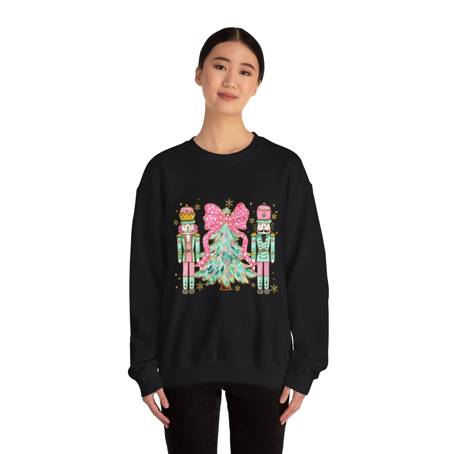 Christmas Nutcracker Crewneck Sweatshirt - Unisex Heavy Blend™ - Ileana Marie Designs