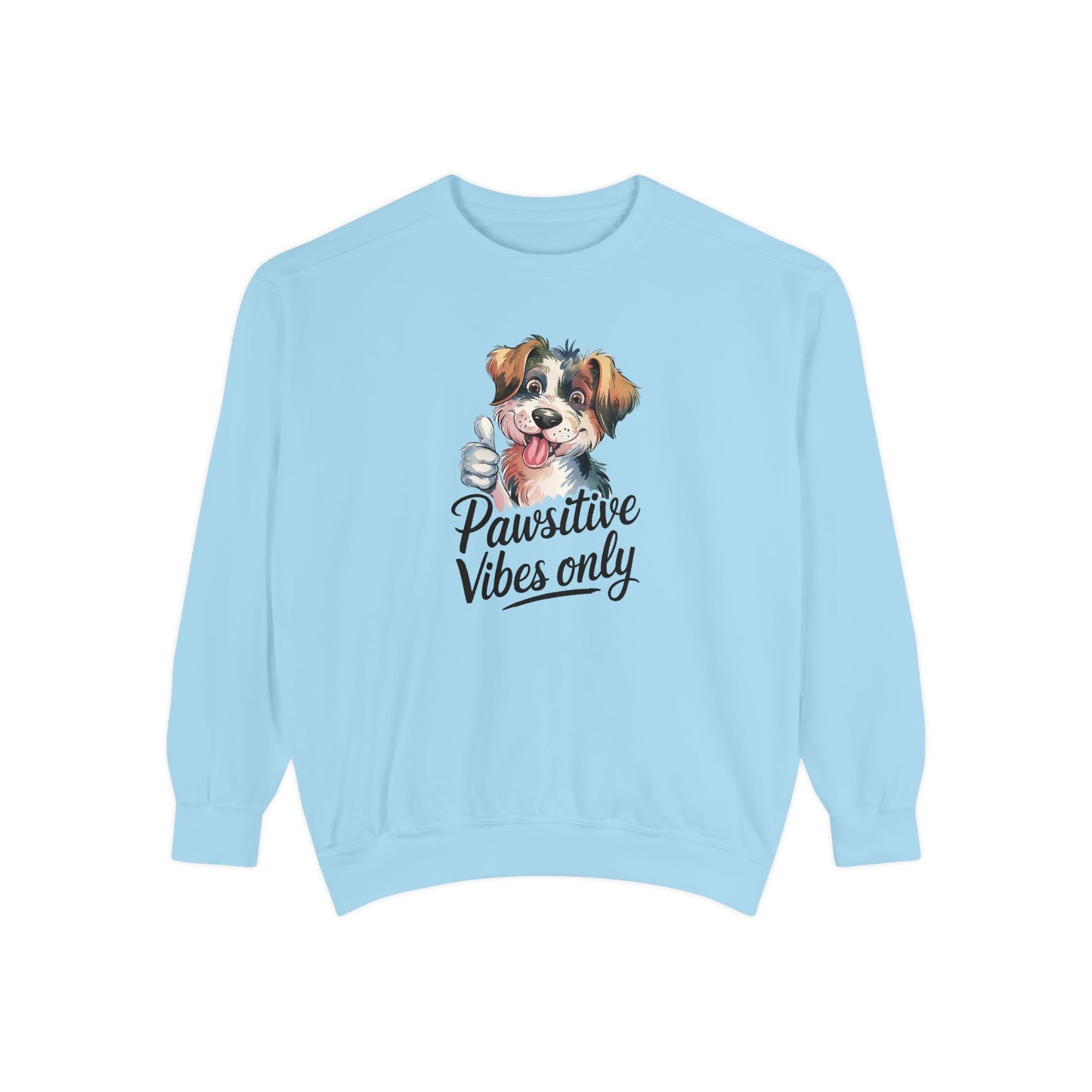 Pawsitive Vibes Only Unisex Sweatshirt - Cozy Dog Lover Pullover for Casual Days - Ileana Marie Designs