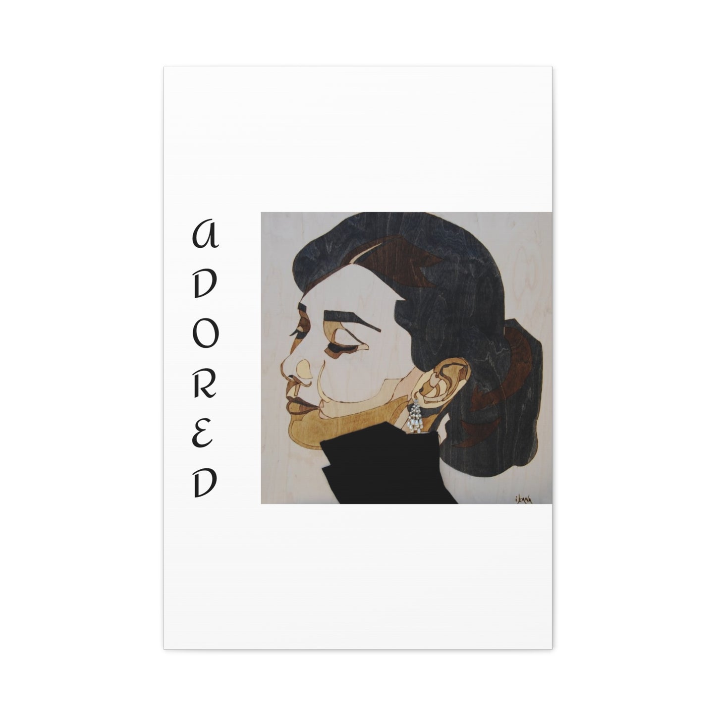 "Adored"Canvas Art – Stylish Portrait of a Woman