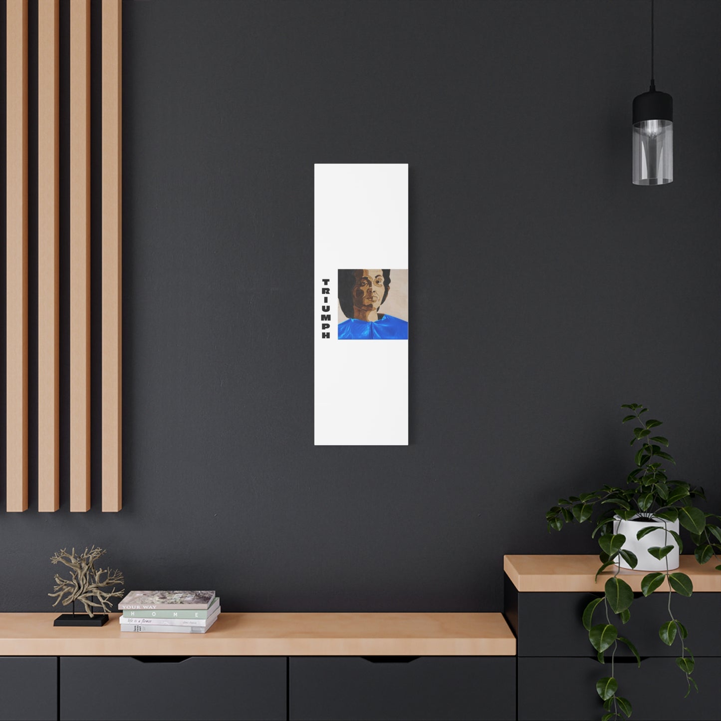 Artistic Canvas Wall Art - Stretched Matte Print of Iconic Portrait