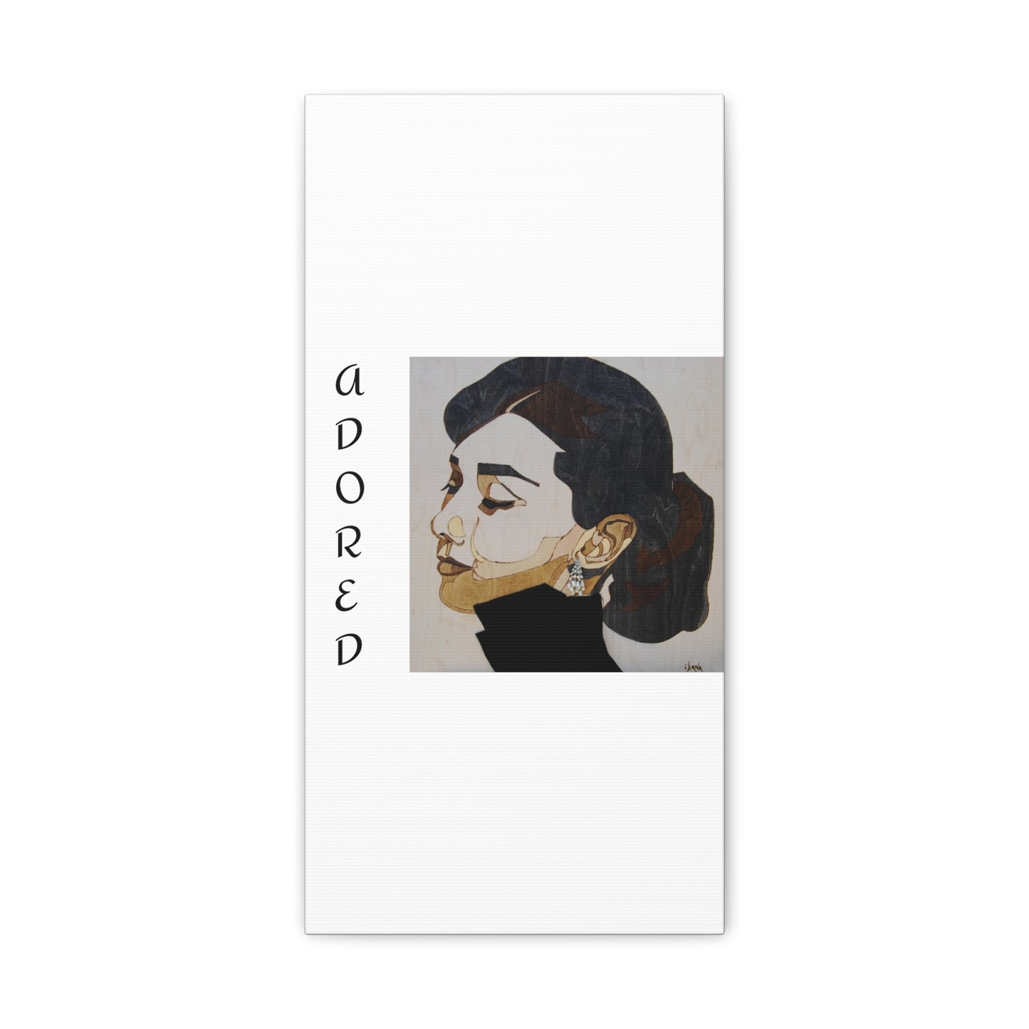 "Adored"Canvas Art – Stylish Portrait of a Woman