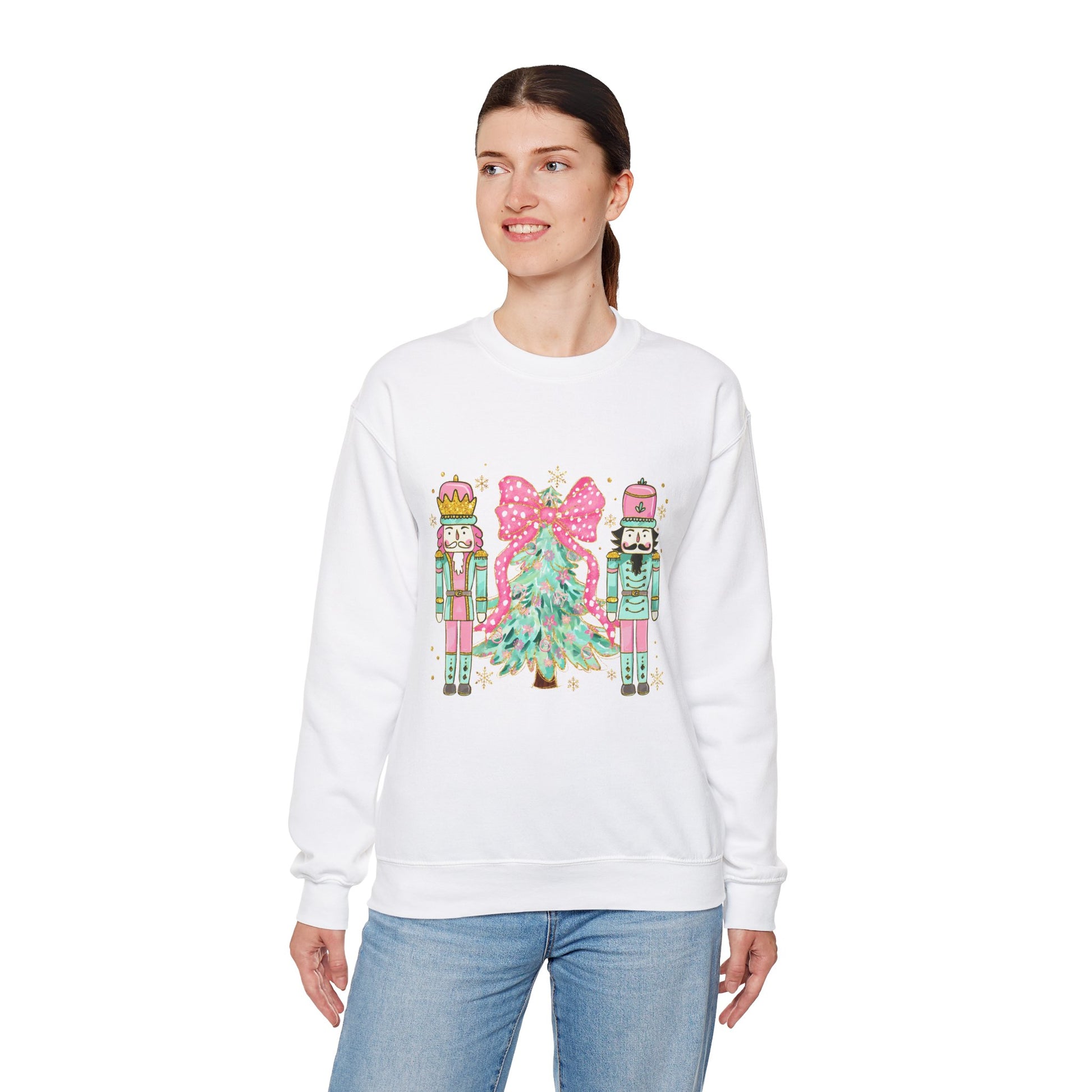 Christmas Nutcracker Crewneck Sweatshirt - Unisex Heavy Blend™ - Ileana Marie Designs