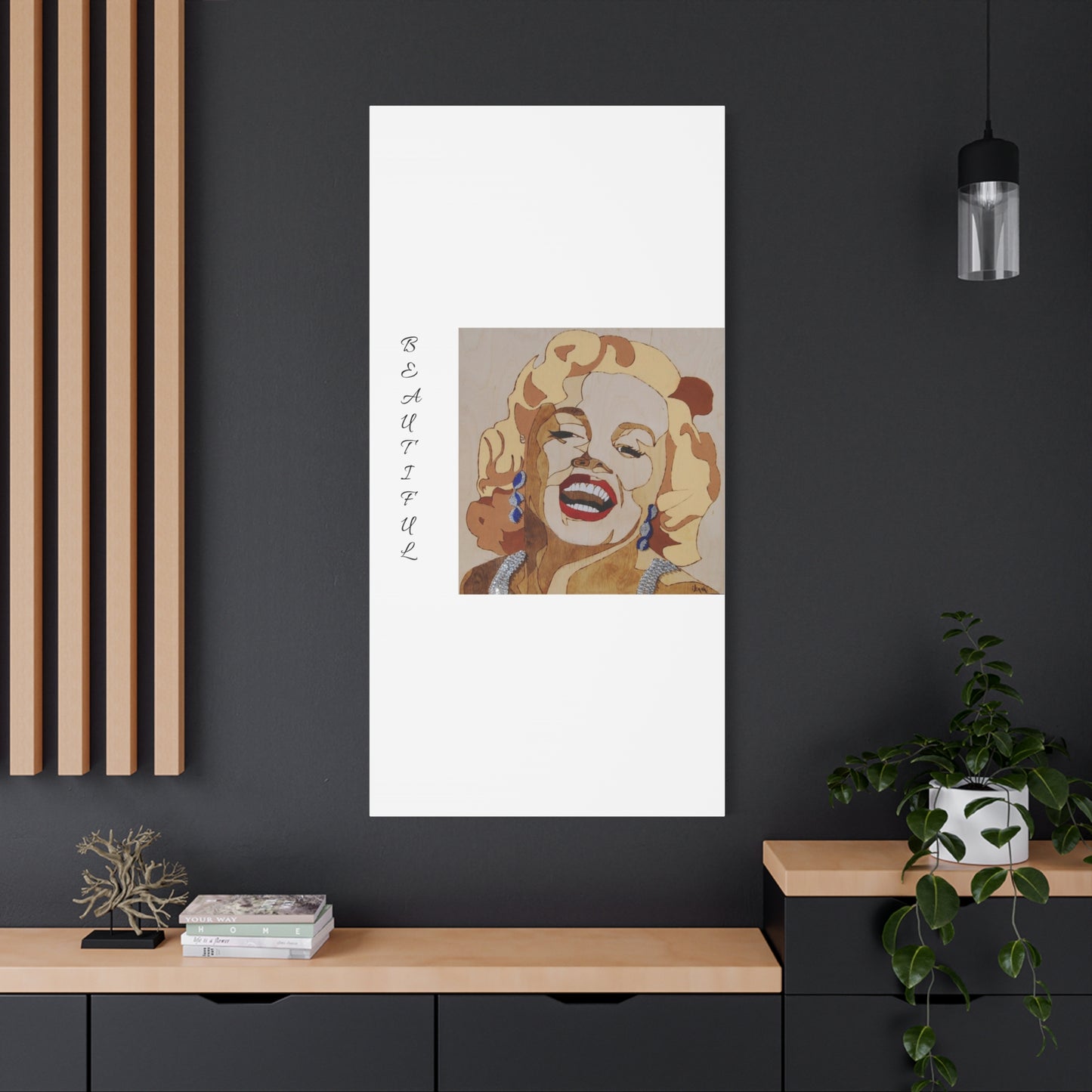 Marilyn Monroe Art Canvas - Stretched Wall Decor for Home & Office