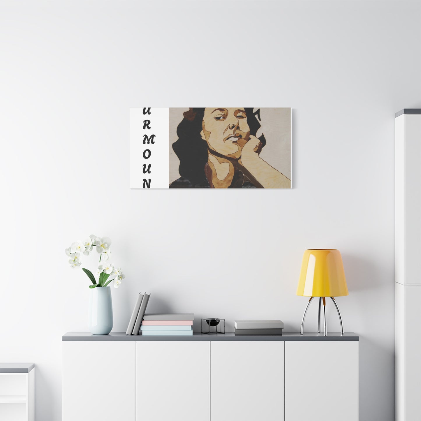 "Surmount", Dorothy Danbridge inspired  Contemporary Art Canvas Print - Modern Serene Portrait Decoration