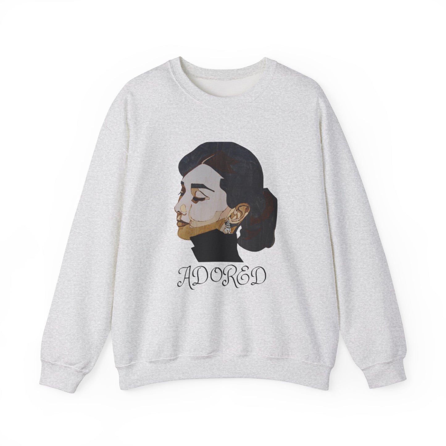 Adored Sweatshirt, Cozy Women's Apparel, Everyday Wear, Gift for Her, Birthday Present, Relaxed Style