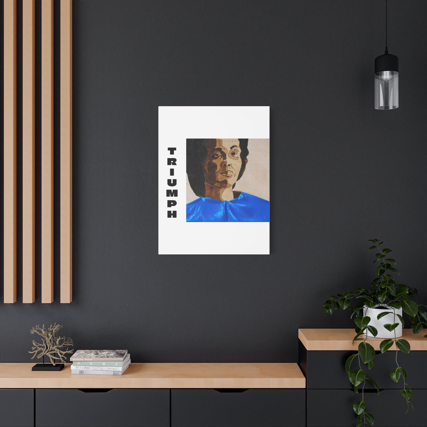 Artistic Canvas Wall Art - Stretched Matte Print of Iconic Portrait
