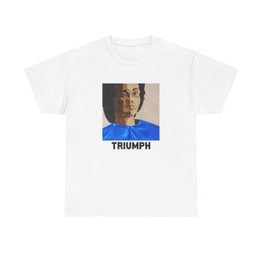 Triumph Unisex Heavy Cotton Tee, Inspirational Graphic Shirt, Empowerment T-Shirt, Casual Wear, Gift for Activists, Everyday Comfort