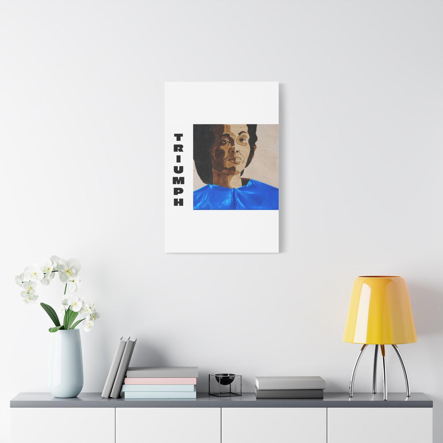 Artistic Canvas Wall Art - Stretched Matte Print of Iconic Portrait