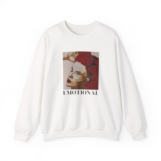 Emotional Art Crewneck Sweatshirt for Comfort and Expression, Cozy Unisex Pullover for Art Lovers, Casual Gift, Statement Apparel, Fashion,