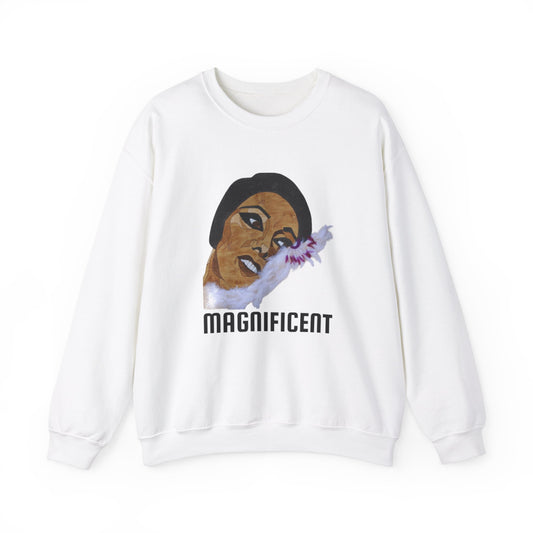 Magnificent Art Crewneck Sweatshirt, Cozy Unisex Sweatshirt, Inspirational Gift Sweatshirt, Unique Vintage Style, Everyday Casual Wear