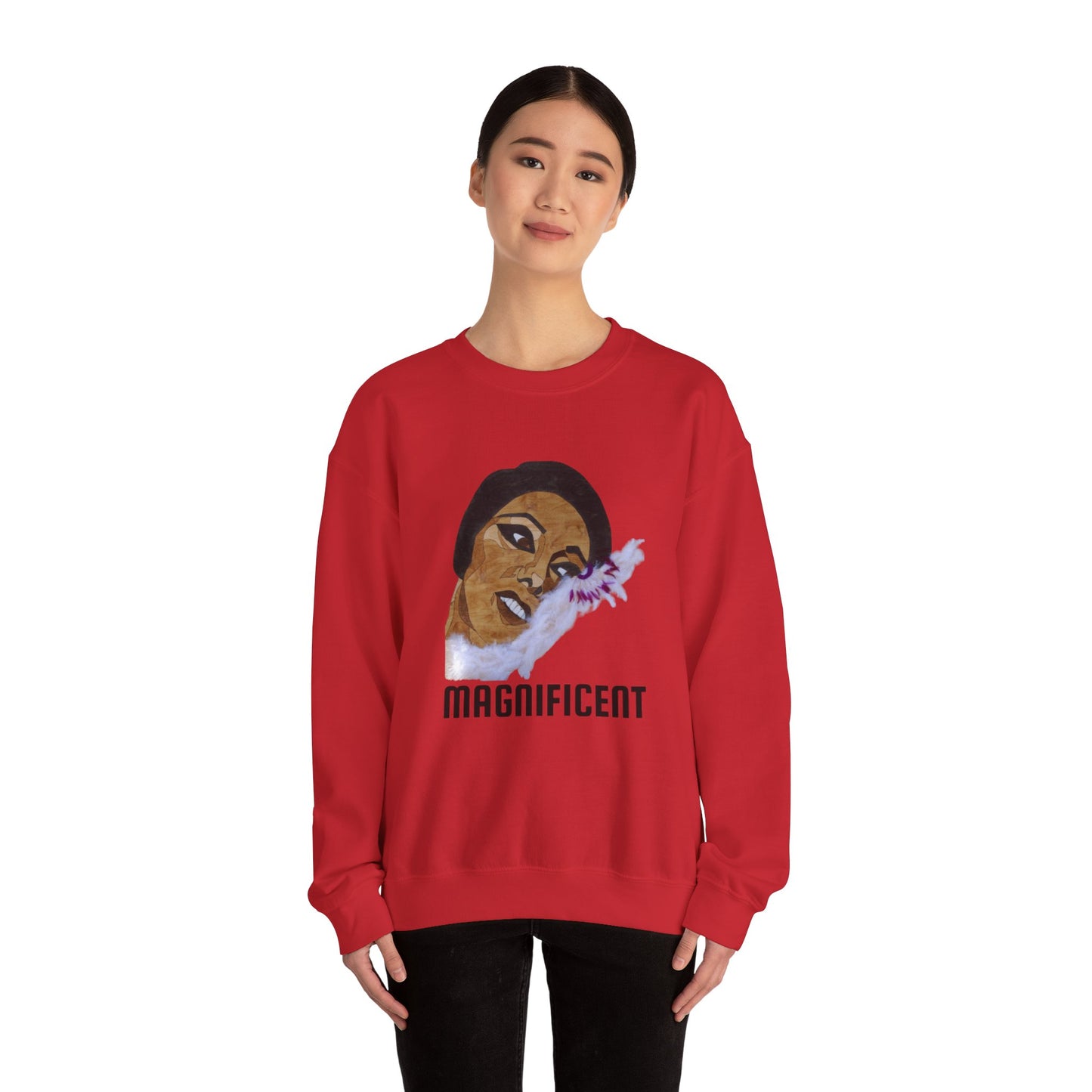 Magnificent Art Crewneck Sweatshirt, Cozy Unisex Sweatshirt, Inspirational Gift Sweatshirt, Unique Vintage Style, Everyday Casual Wear