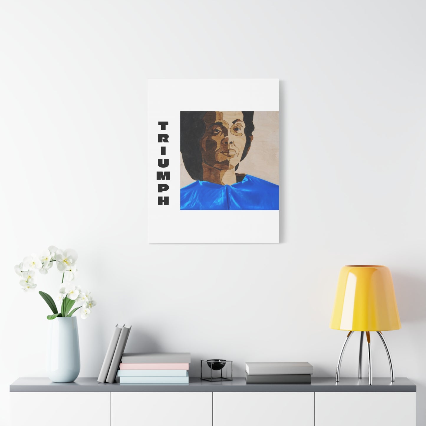Artistic Canvas Wall Art - Stretched Matte Print of Iconic Portrait
