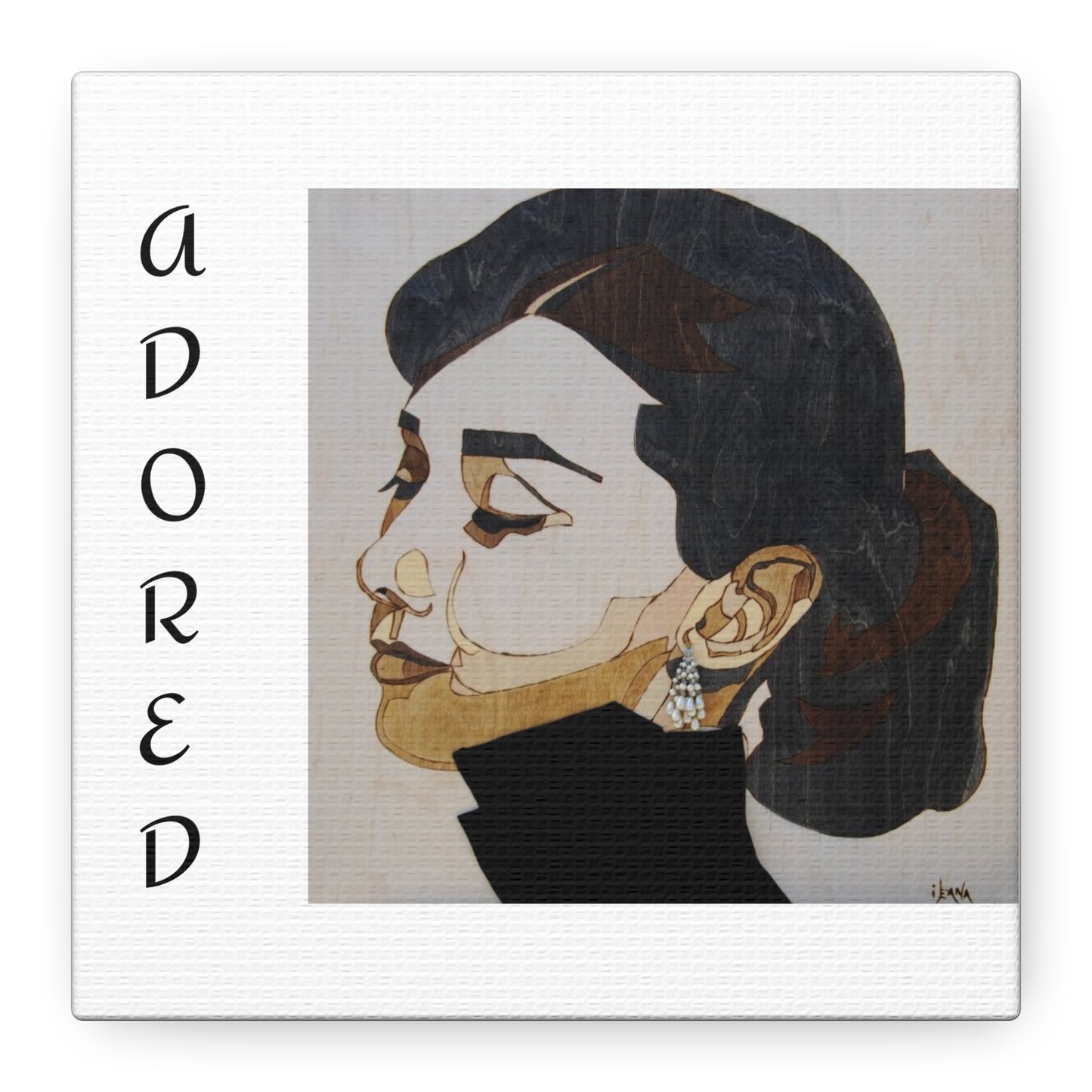 "Adored"Canvas Art – Stylish Portrait of a Woman