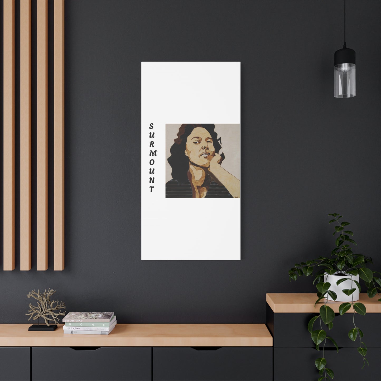 "Surmount", Dorothy Danbridge inspired  Contemporary Art Canvas Print - Modern Serene Portrait Decoration
