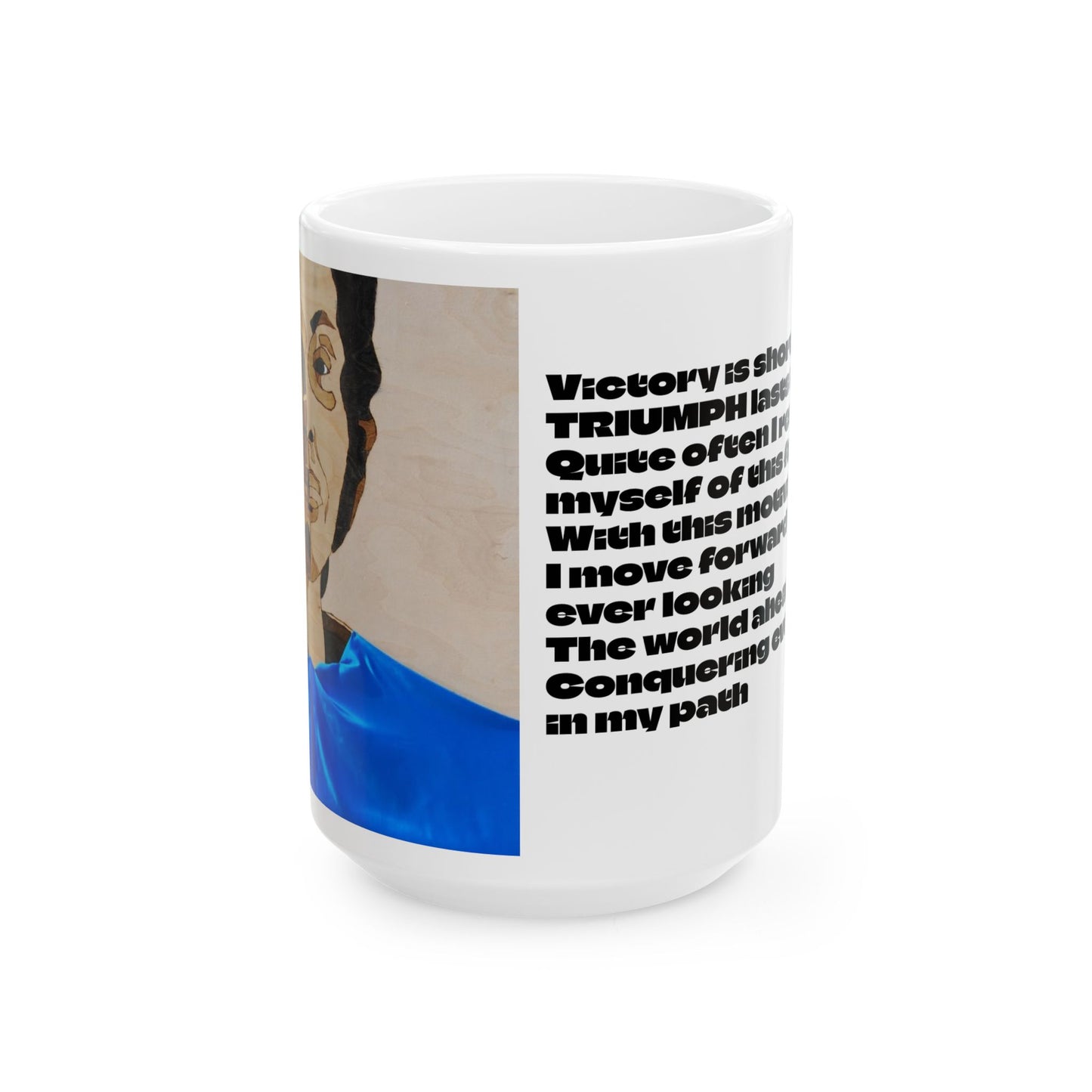 "Triumph", Coretta Scott King, Loved & Self-Discovery Quote, Inspirational Ceramic Mug