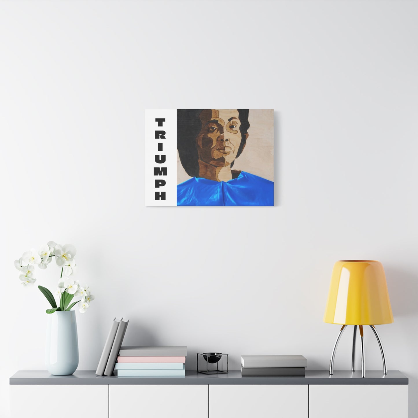 Artistic Canvas Wall Art - Stretched Matte Print of Iconic Portrait