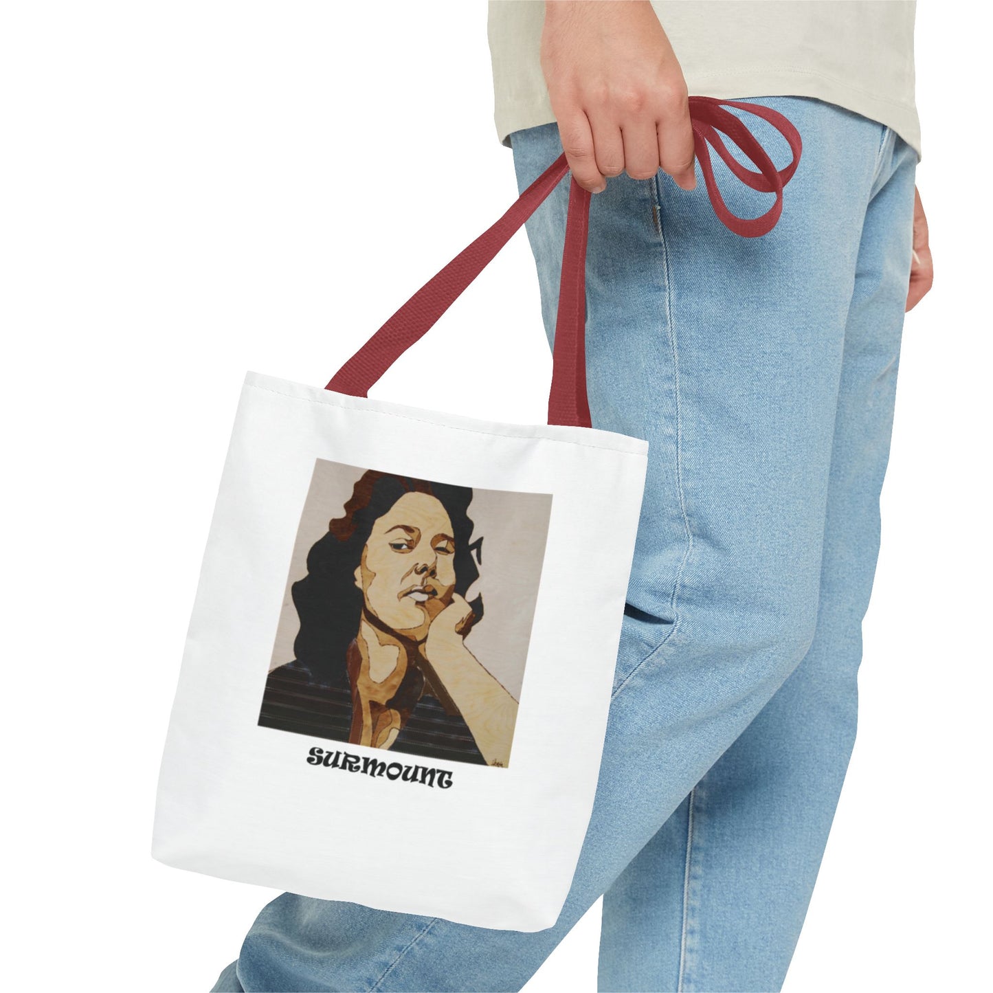 Empowering Tote Bag - Unique Art Print, Gift for Women, Confidence Bag, Everyday Use, Motivational Tote, Fashion Accessory
