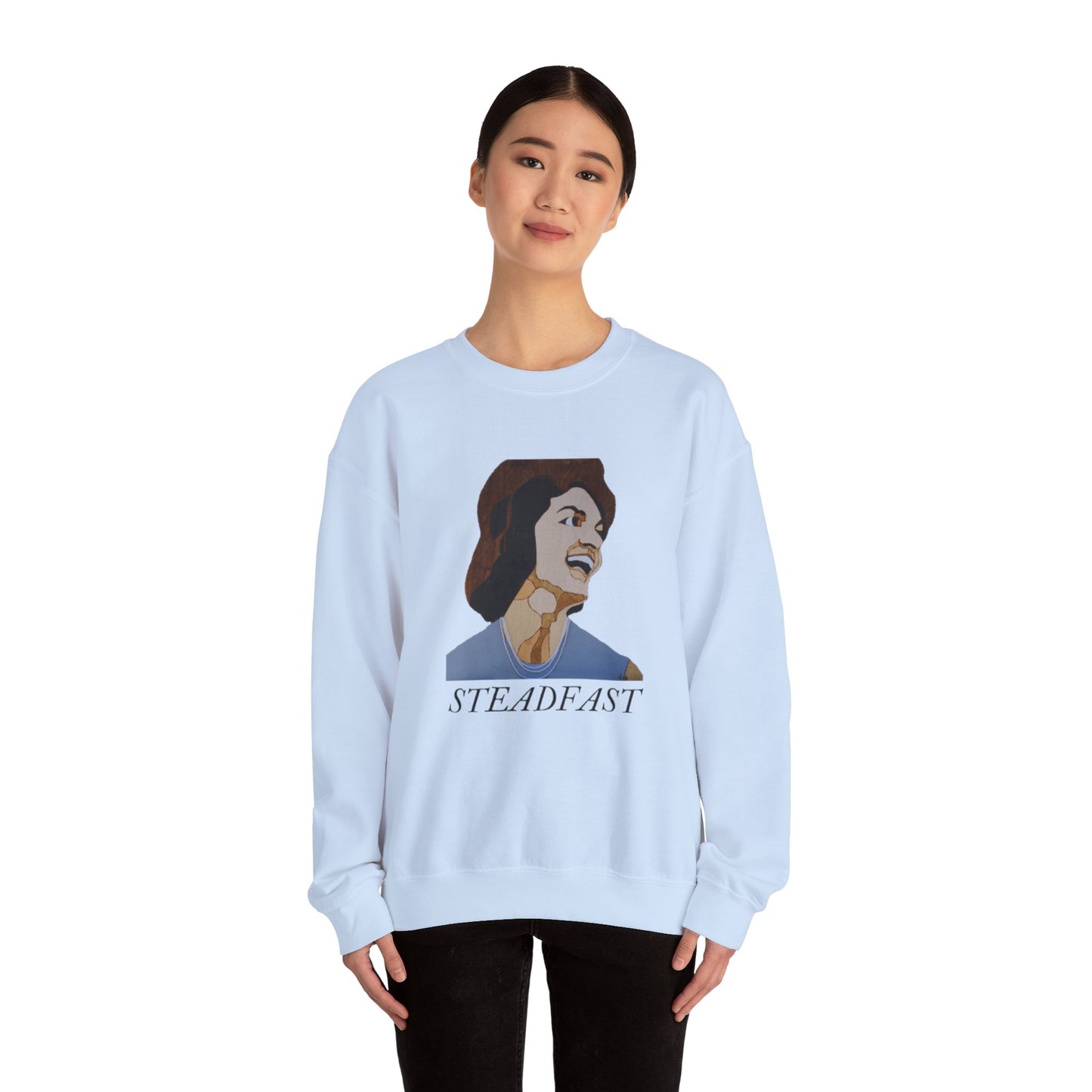 Steadfast Crewneck Sweatshirt | Inspirational Apparel for Motivation, Unisex Gift, Cozy Fashion, Everyday Wear, Birthday Gift