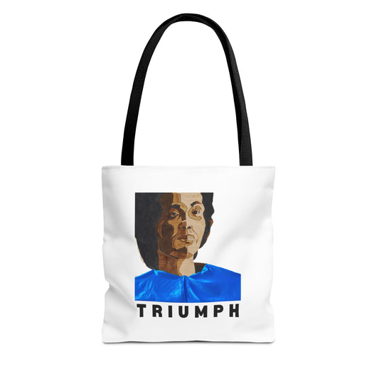 Inspirational Triumph Tote Bag, Motivational Carryall, Gift for Students, Eco-Friendly Bag, Woman Empowerment Design