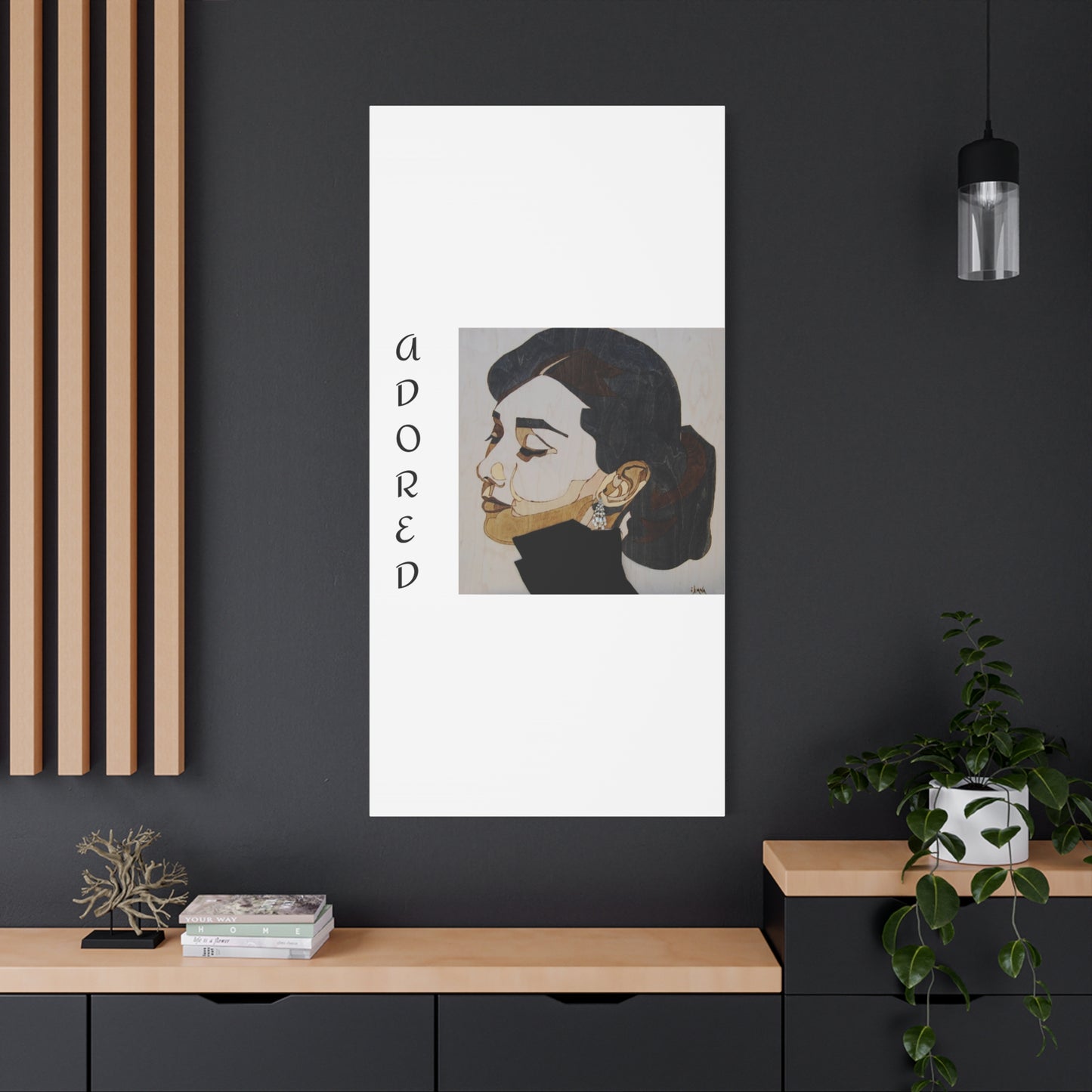 "Adored"Canvas Art – Stylish Portrait of a Woman