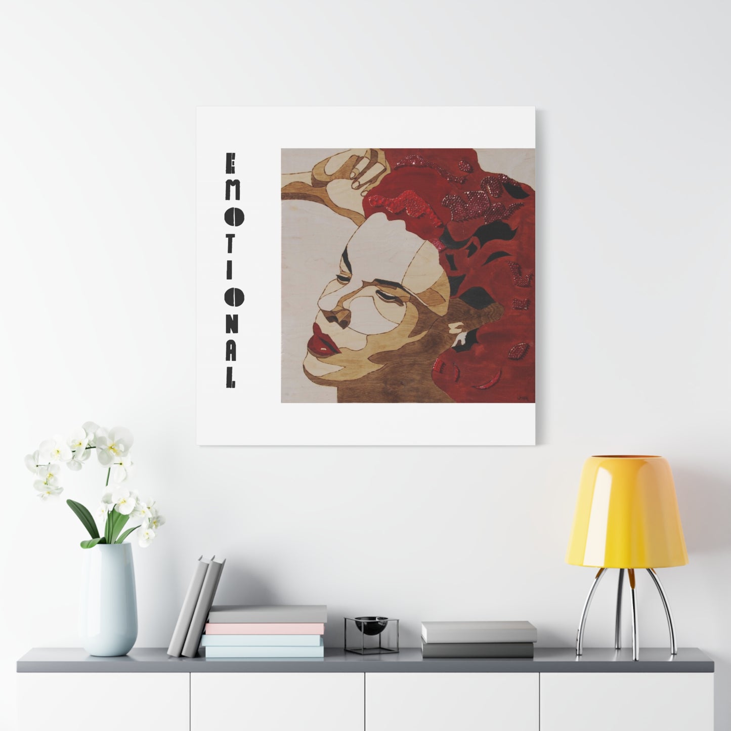 "Emotional" Canvas, Stretched, 1.25"
