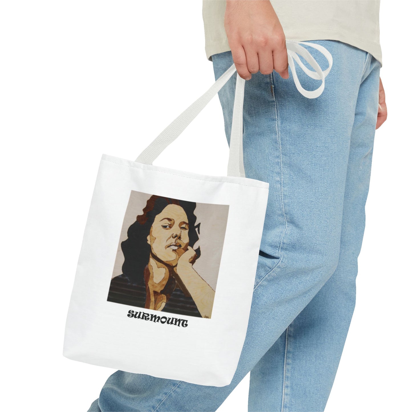 Empowering Tote Bag - Unique Art Print, Gift for Women, Confidence Bag, Everyday Use, Motivational Tote, Fashion Accessory