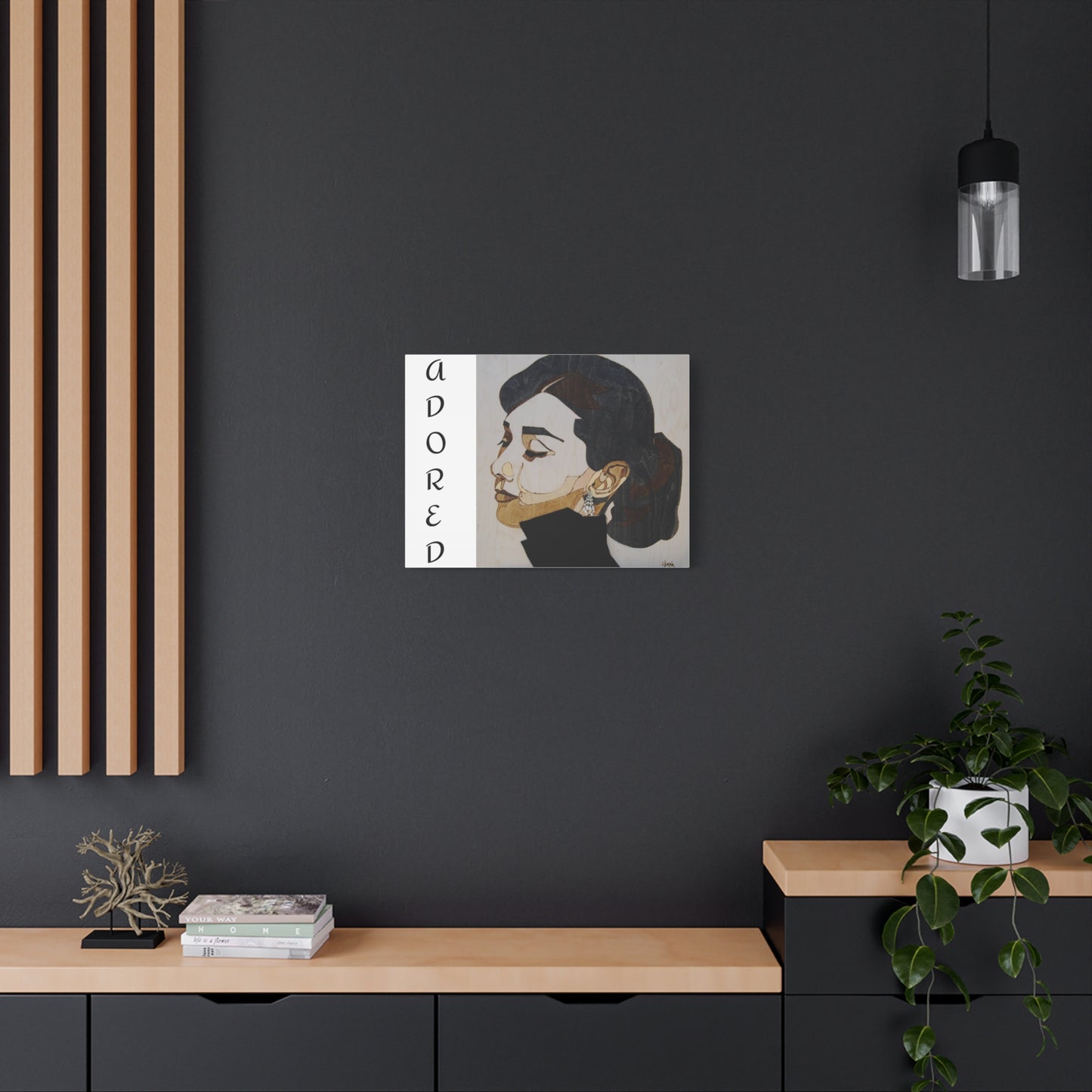 "Adored"Canvas Art – Stylish Portrait of a Woman