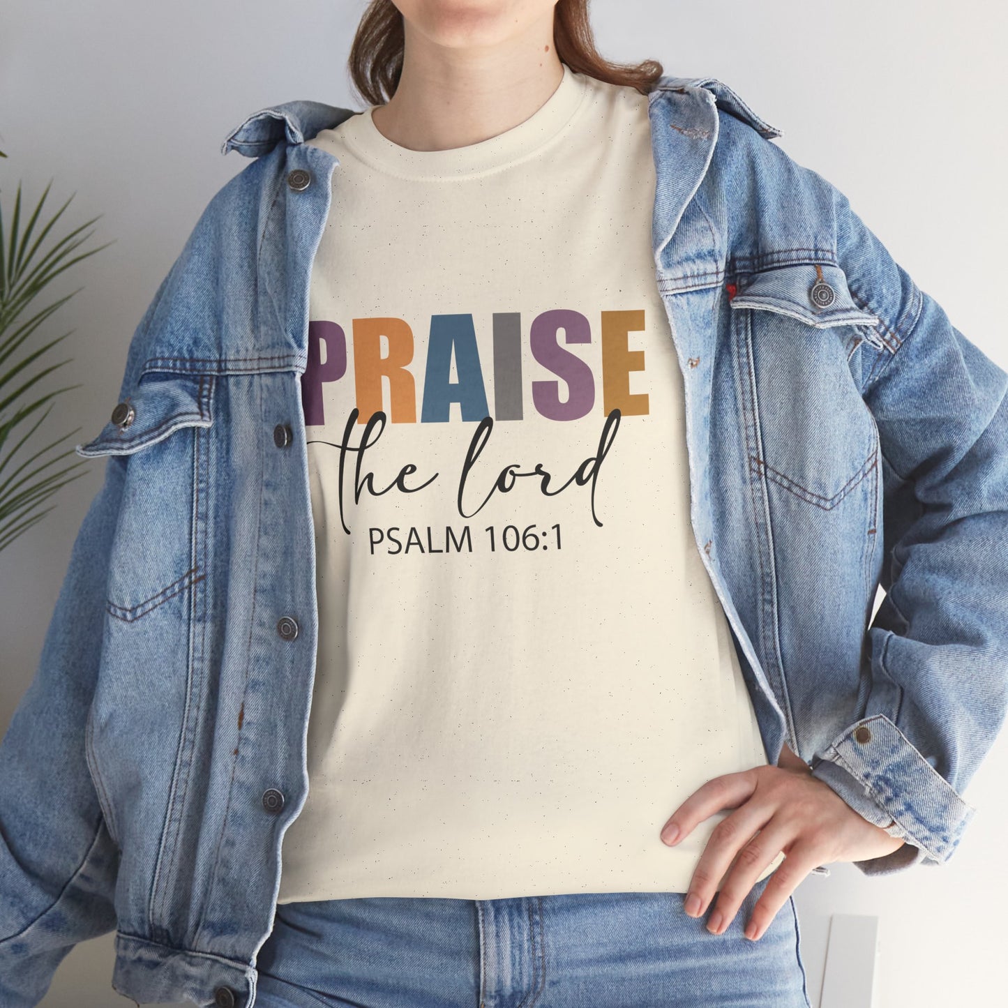 Praise the Lord Unisex Heavy Cotton Tee - Faith Inspired Apparel - Ileana Marie Designs