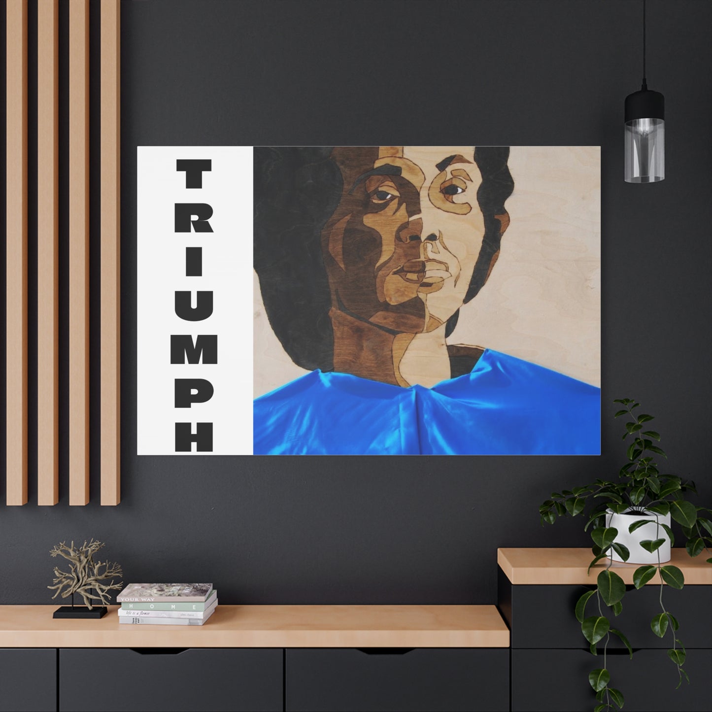 Artistic Canvas Wall Art - Stretched Matte Print of Iconic Portrait
