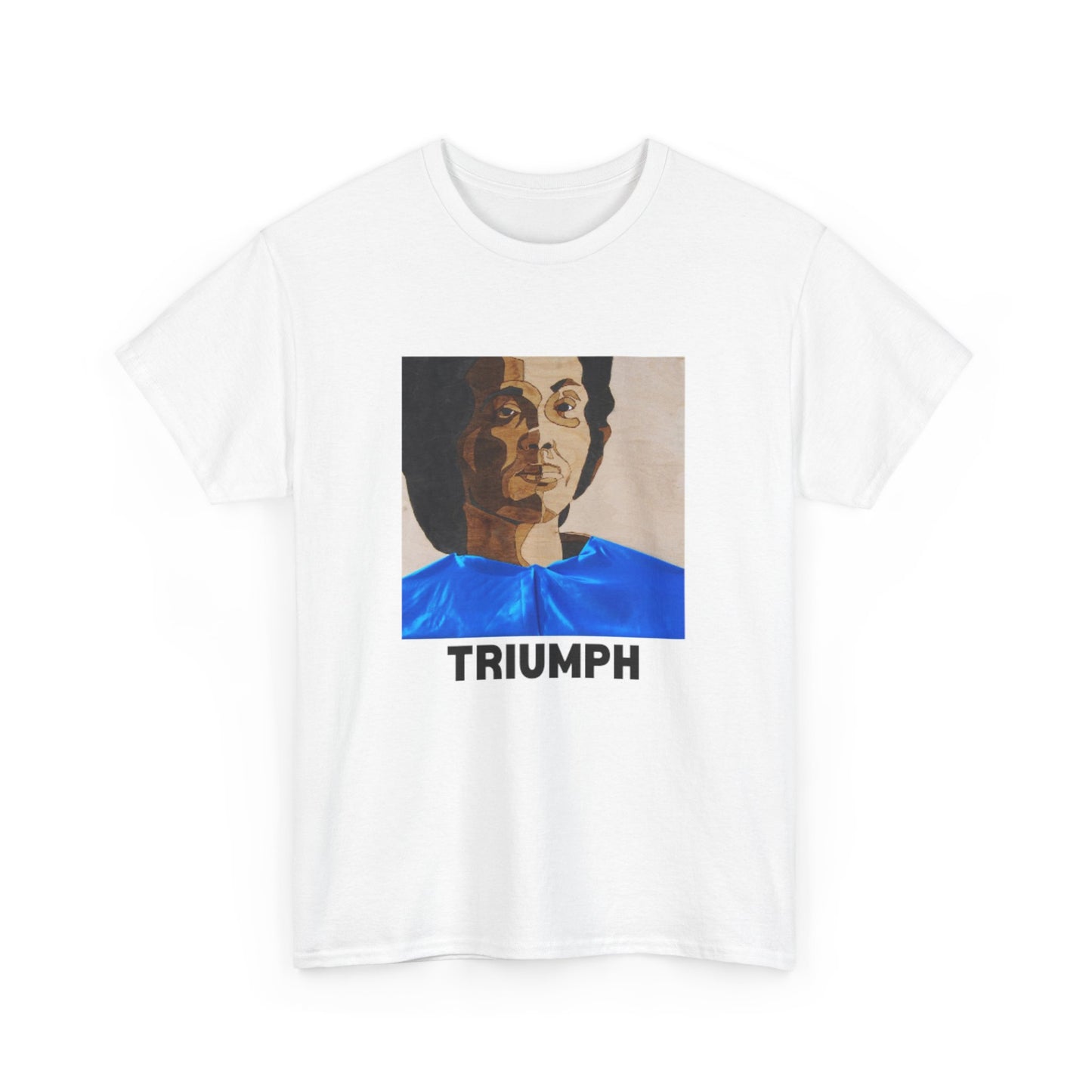 Triumph Unisex Heavy Cotton Tee, Inspirational Graphic Shirt, Empowerment T-Shirt, Casual Wear, Gift for Activists, Everyday Comfort