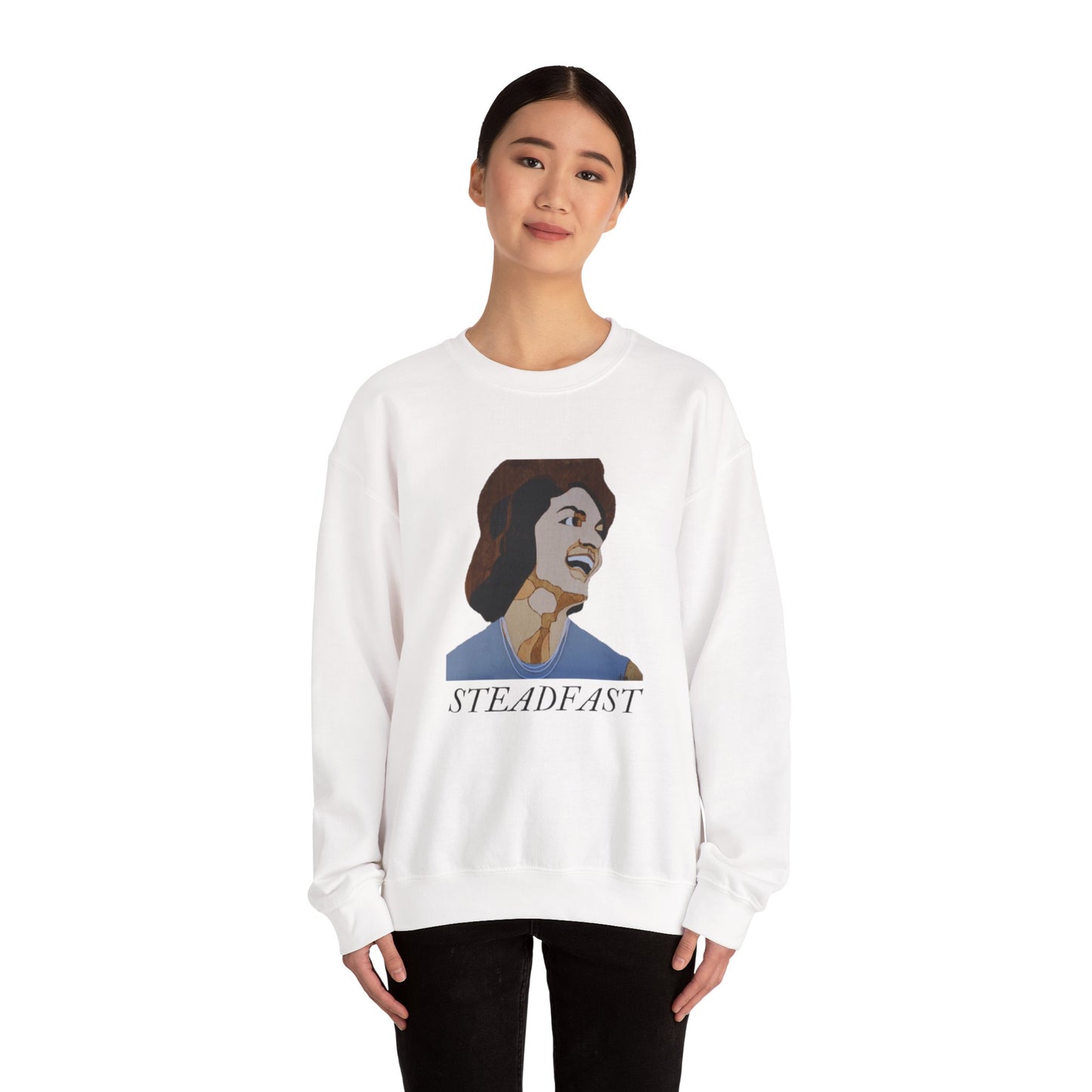 Steadfast Crewneck Sweatshirt | Inspirational Apparel for Motivation, Unisex Gift, Cozy Fashion, Everyday Wear, Birthday Gift