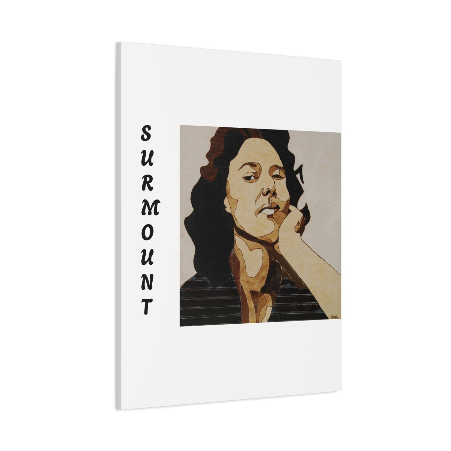 "Surmount", Dorothy Danbridge inspired  Contemporary Art Canvas Print - Modern Serene Portrait Decoration