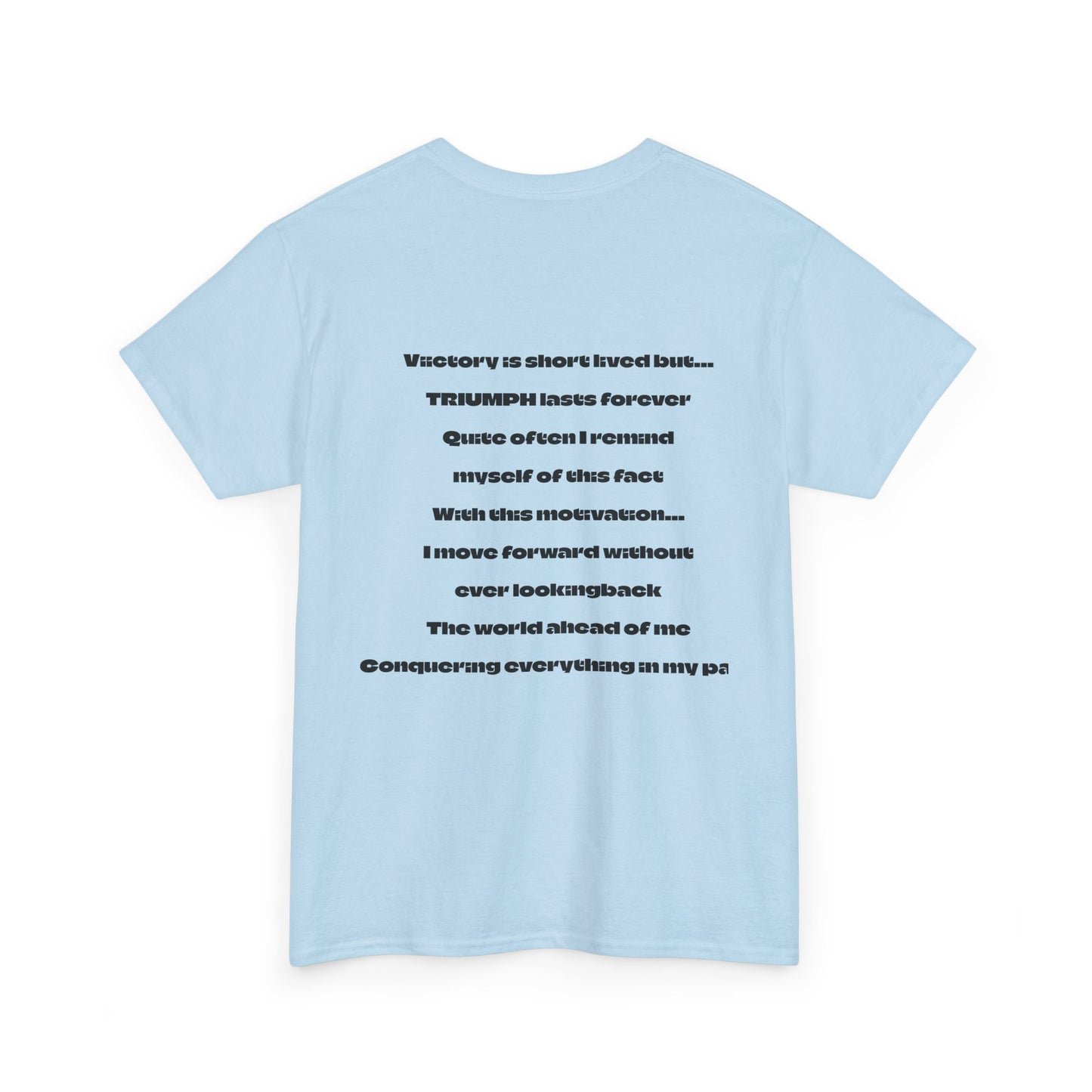 Inspirational Triumph T-Shirt, Unisex Heavy Cotton Tee, Motivational Apparel, Graphic Tee, Perfect for Activism and Celebrations
