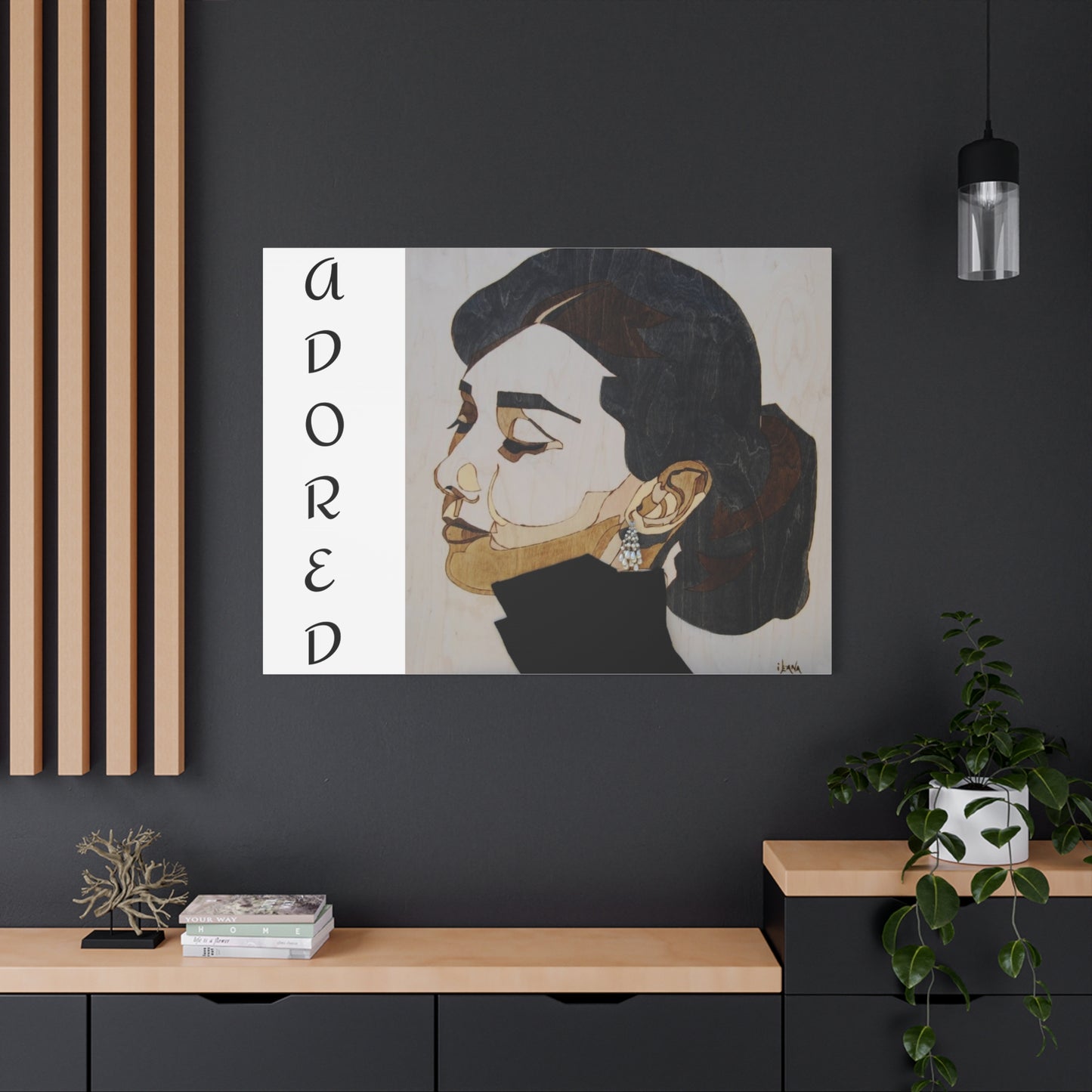 "Adored"Canvas Art – Stylish Portrait of a Woman
