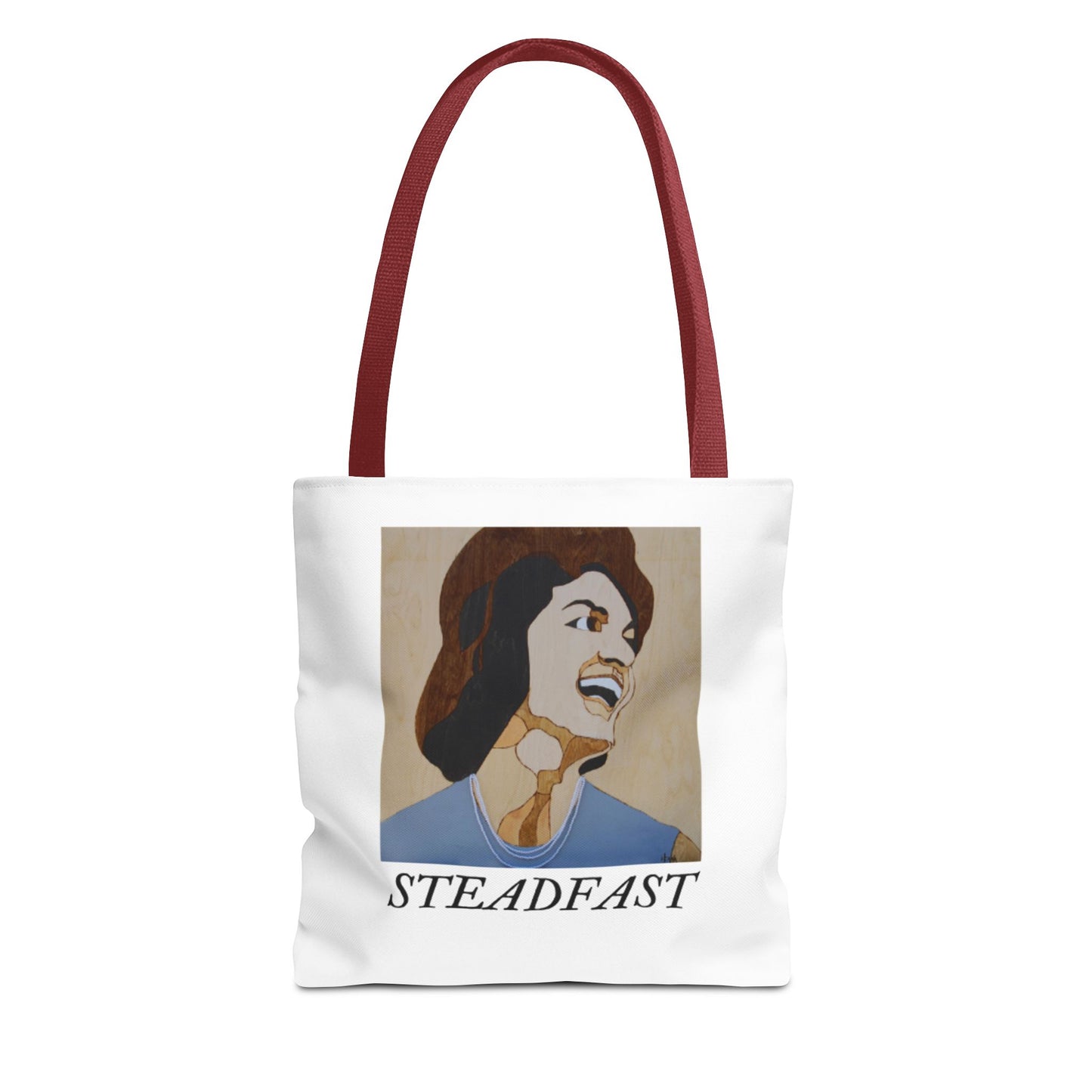 Inspirational Tote Bag - "Steadfast" Design, Motivational Gift for Women, Everyday Carry, Eco-Friendly Shopping, Gym Bag