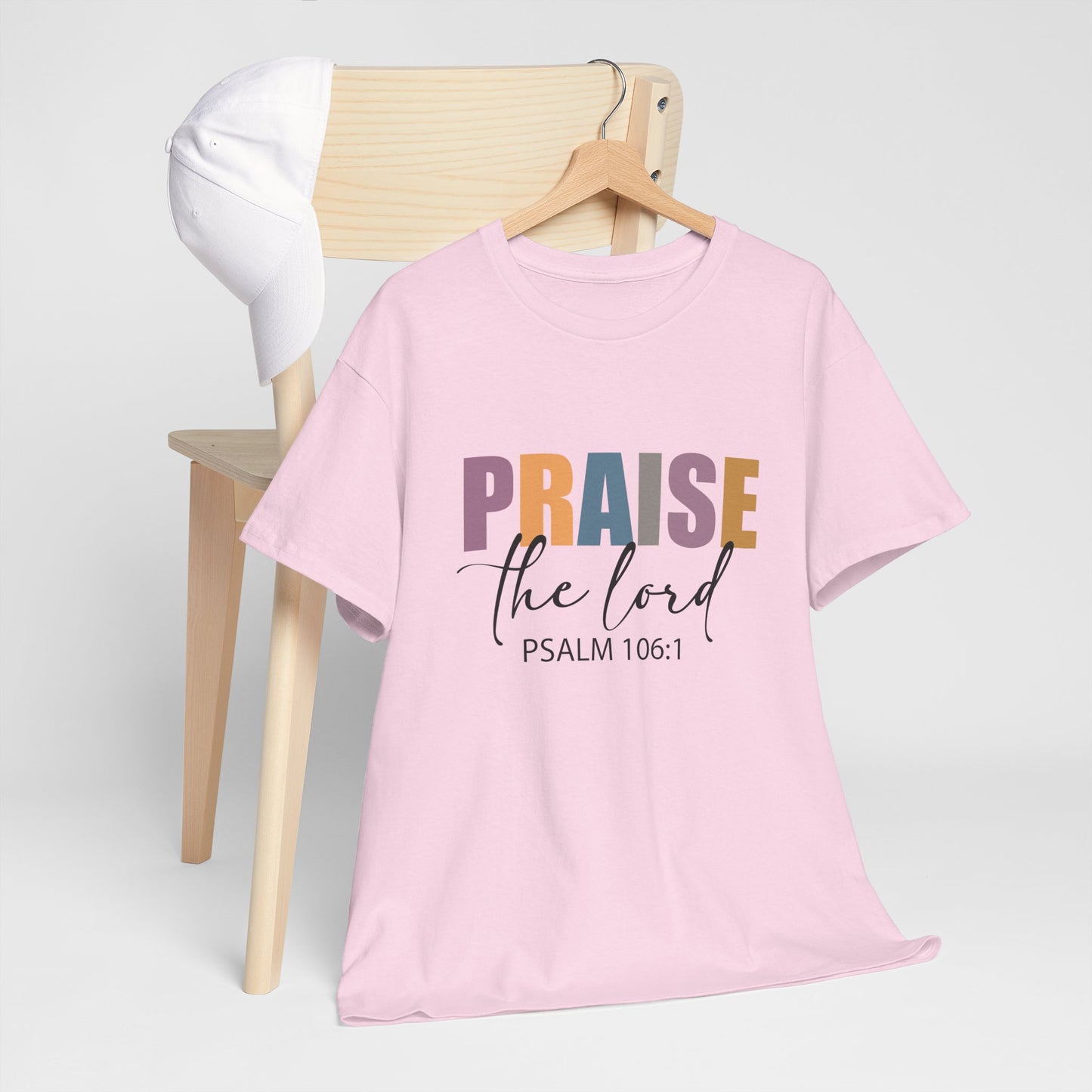 Praise the Lord Unisex Heavy Cotton Tee - Faith Inspired Apparel - Ileana Marie Designs