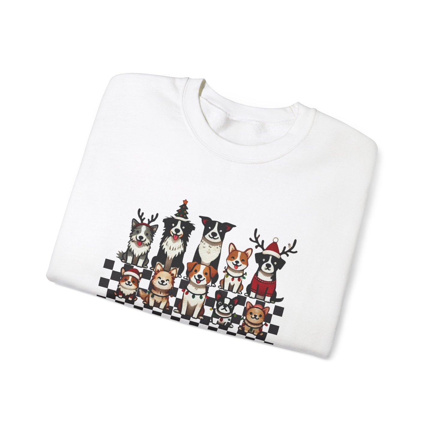 Merry Woofmas Crewneck Sweatshirt - Unisex Holiday Dog Design - Ileana Marie Designs