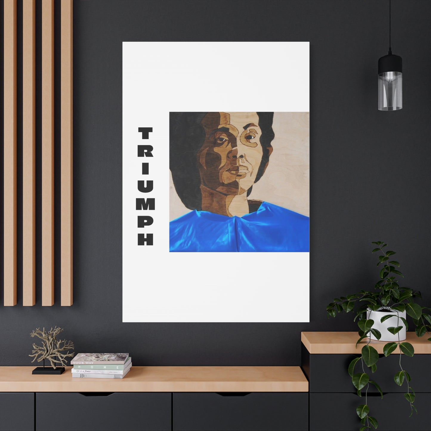 Artistic Canvas Wall Art - Stretched Matte Print of Iconic Portrait