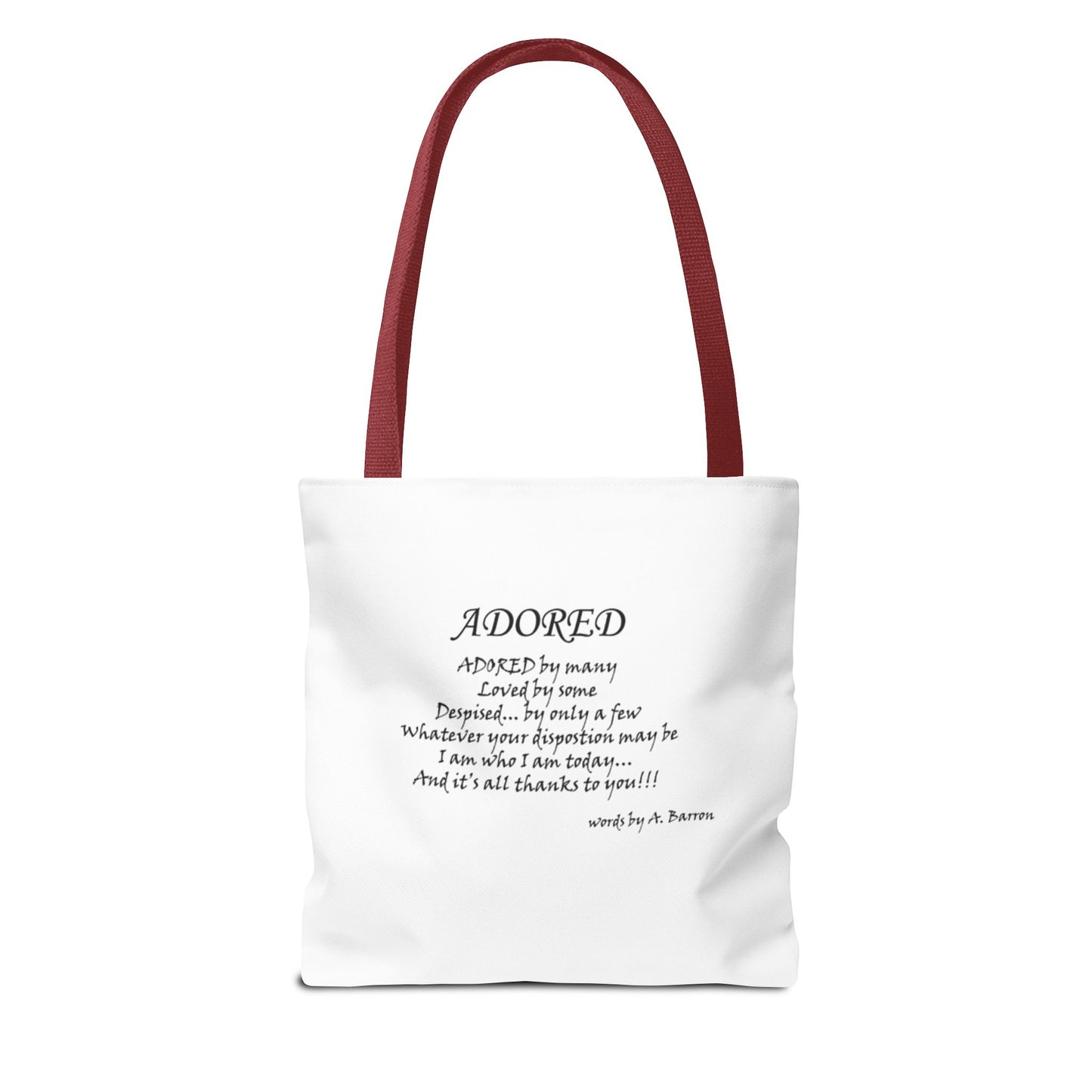 Elegant Art Tote Bag with Inspirational Quote Perfect for Everyday Use
