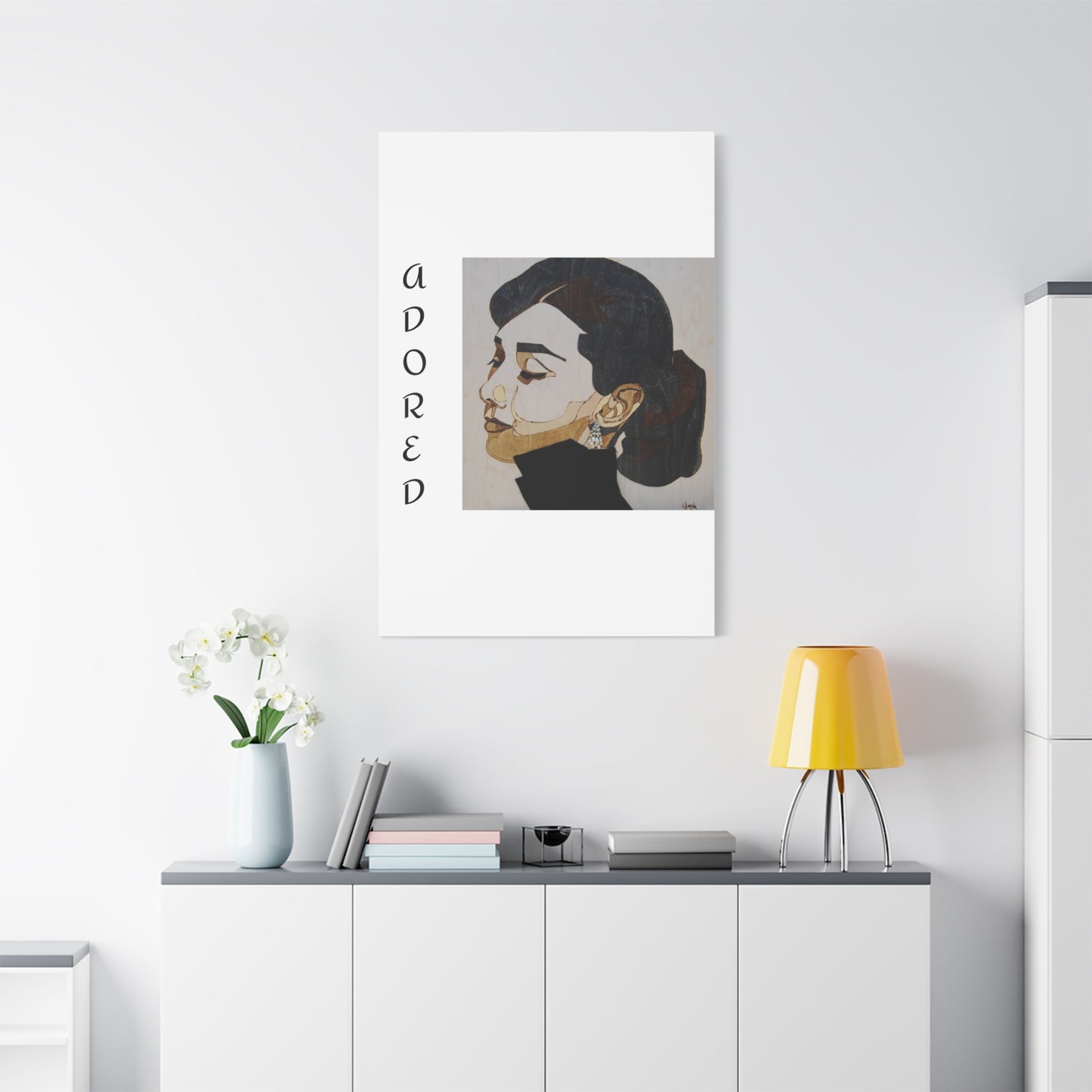 "Adored"Canvas Art – Stylish Portrait of a Woman