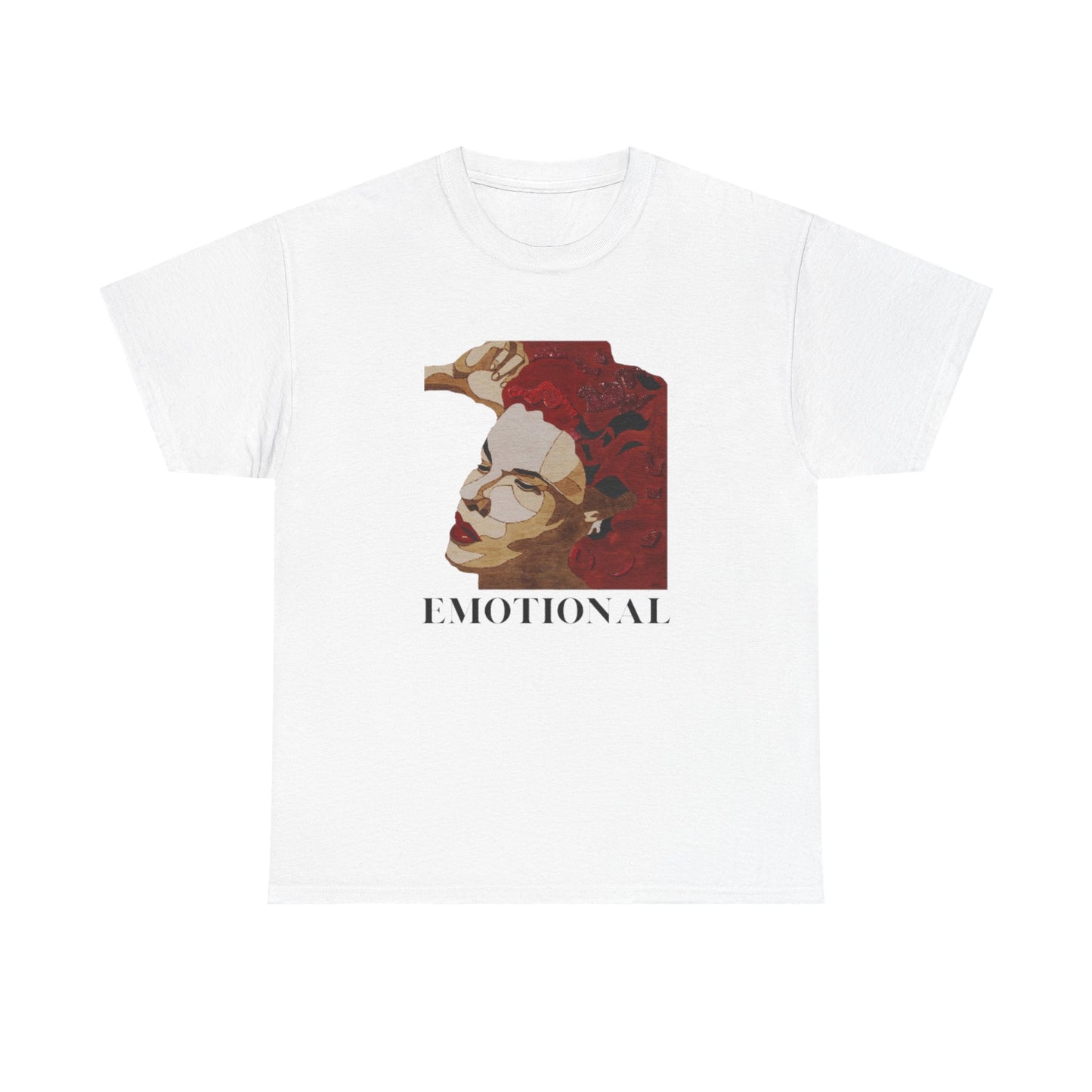 Emotional Art Unisex Heavy Cotton Tee, Graphic Tee, Expressive Shirt, Gift for Artists, Casual Wear, Statement Fashion