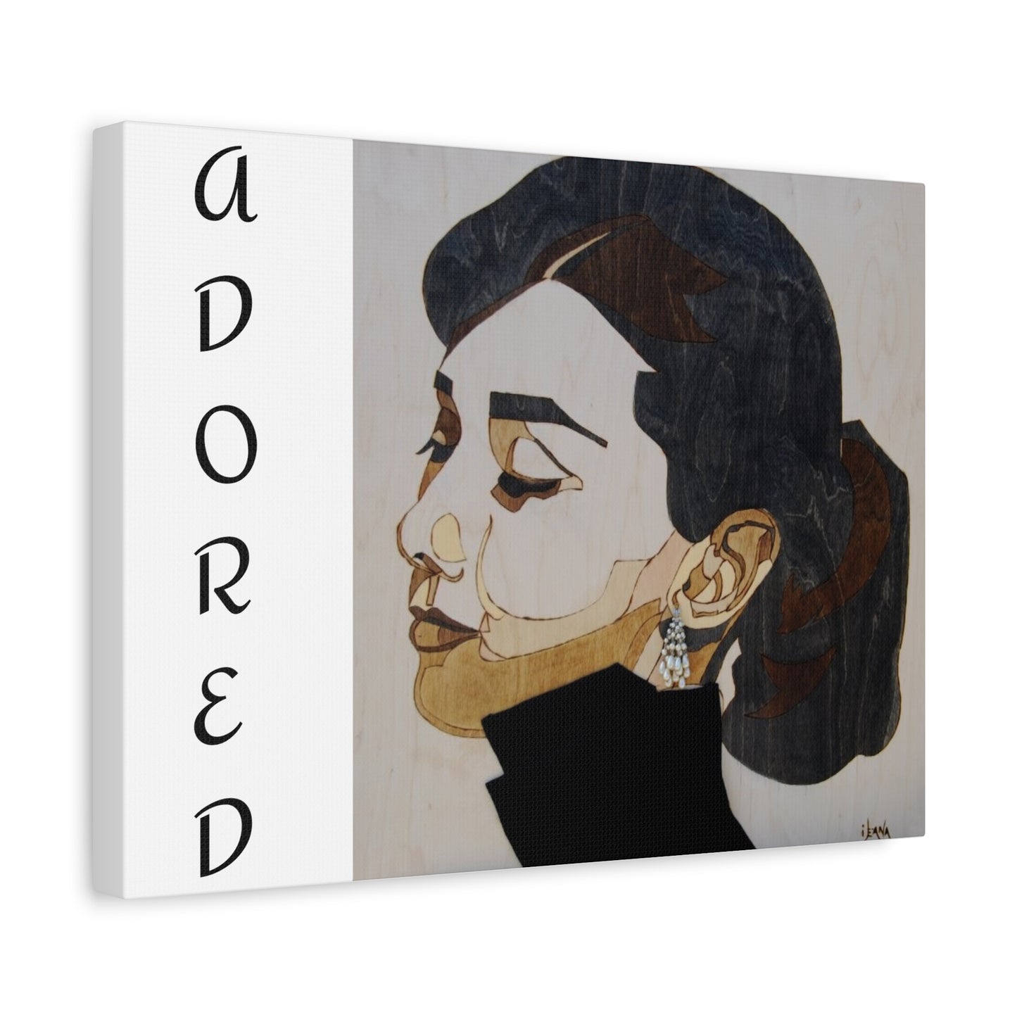 "Adored"Canvas Art – Stylish Portrait of a Woman