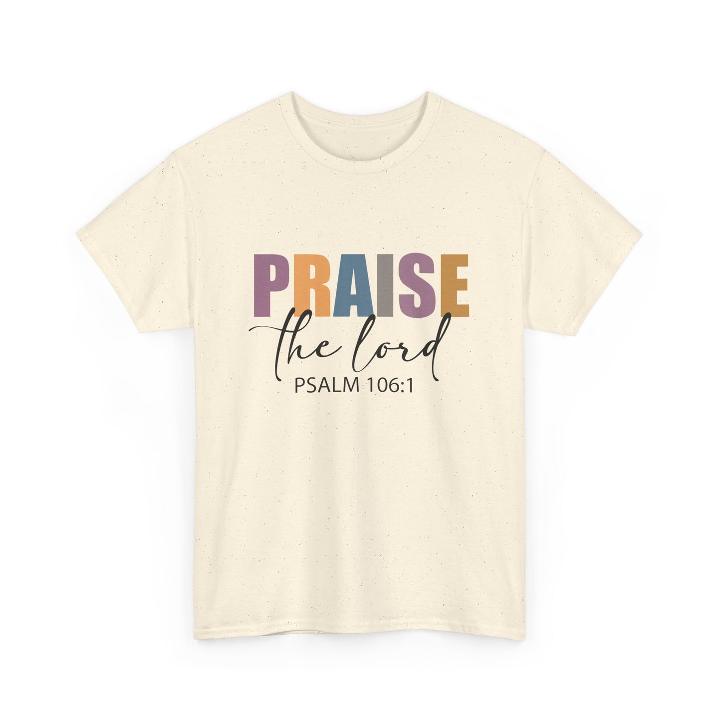 Praise the Lord Unisex Heavy Cotton Tee - Faith Inspired Apparel - Ileana Marie Designs