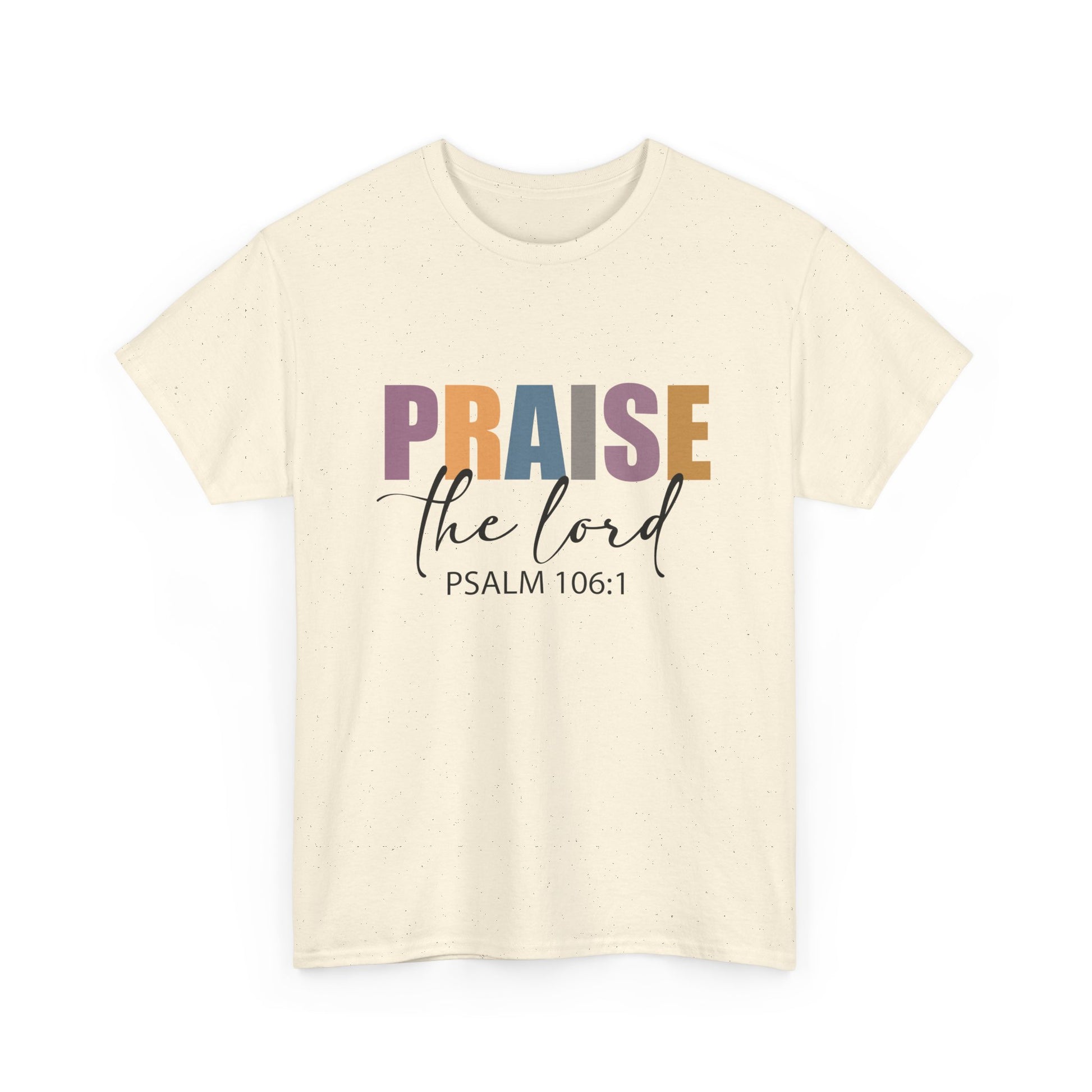 Praise the Lord Unisex Heavy Cotton Tee - Faith Inspired Apparel - Ileana Marie Designs